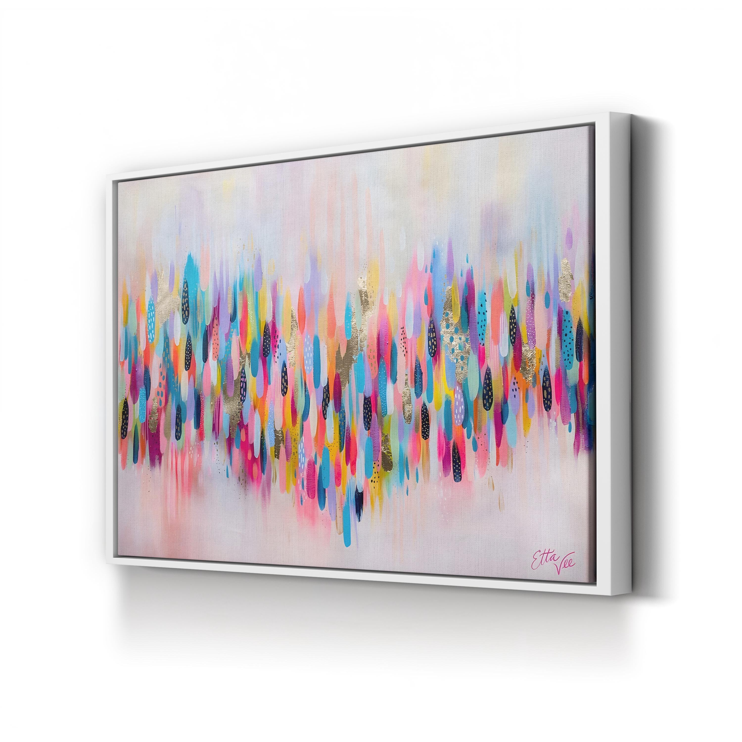 Brushstroke 109 Wall Art by EttaVee Art | Contemporary Colorful Abstract Canvas