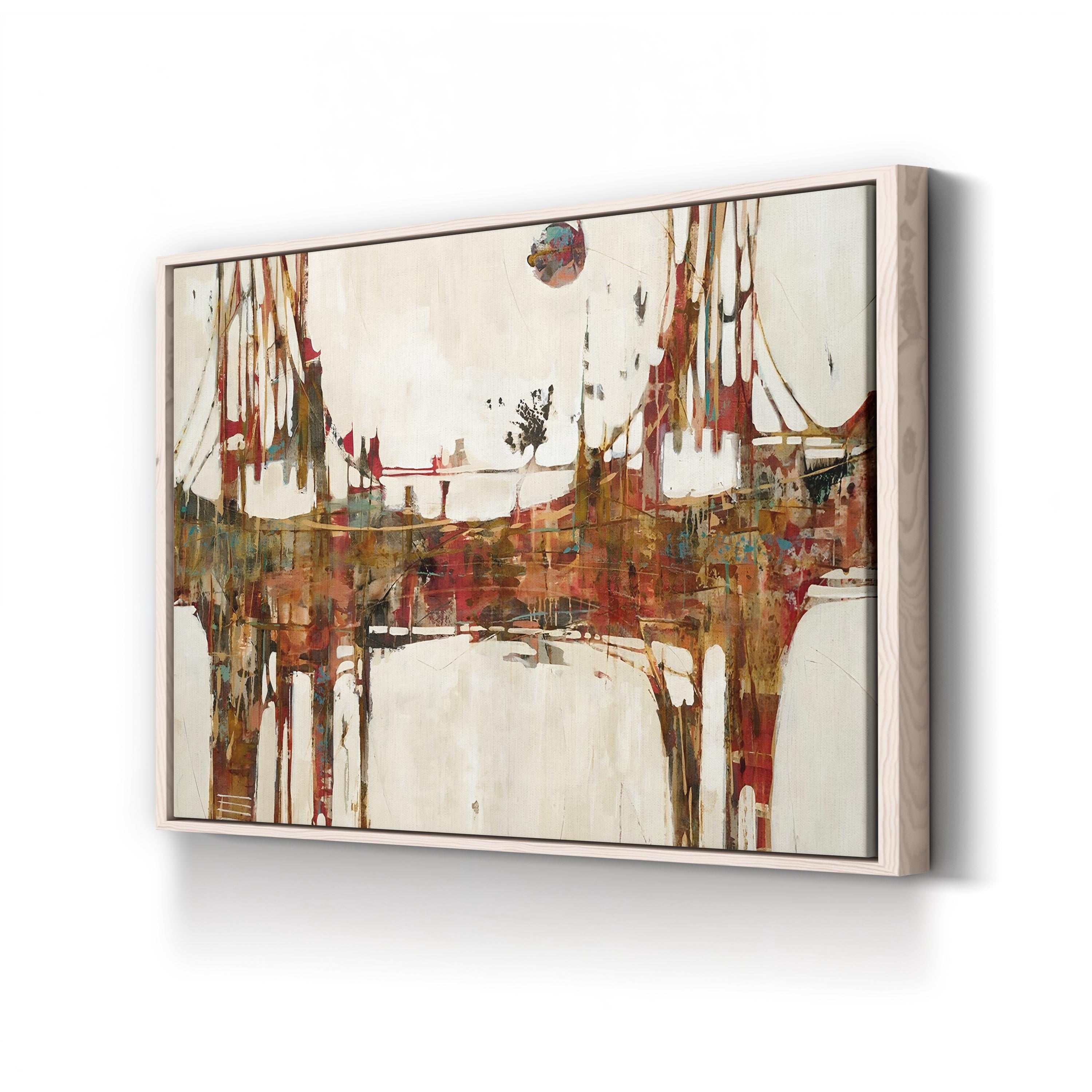 Building Bridges Wall Art by Liz Jardine | Abstract Landscape Canvas