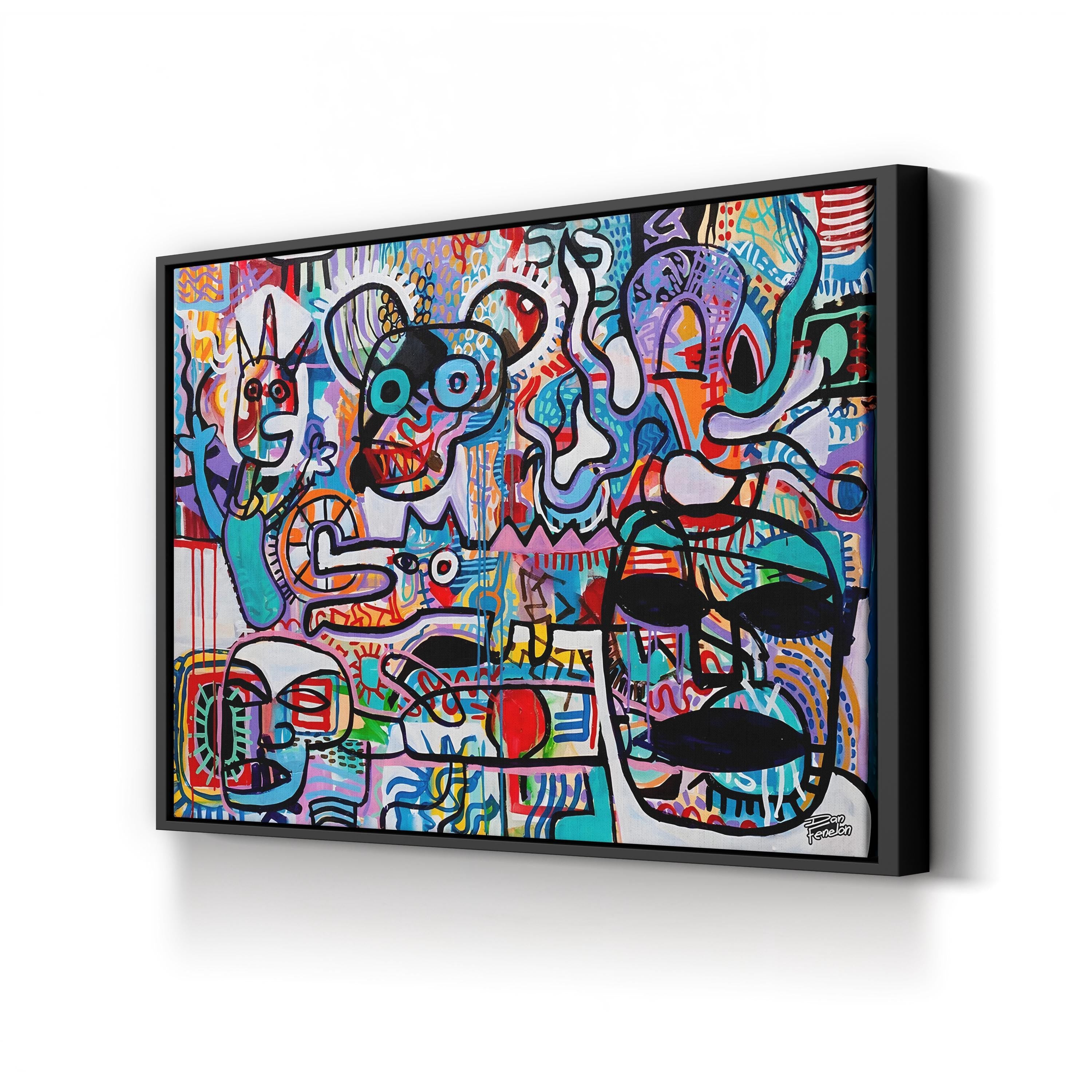 Cavecophony Wall Art by Dan Fenelon – Contemporary Urban Abstract Painting Print