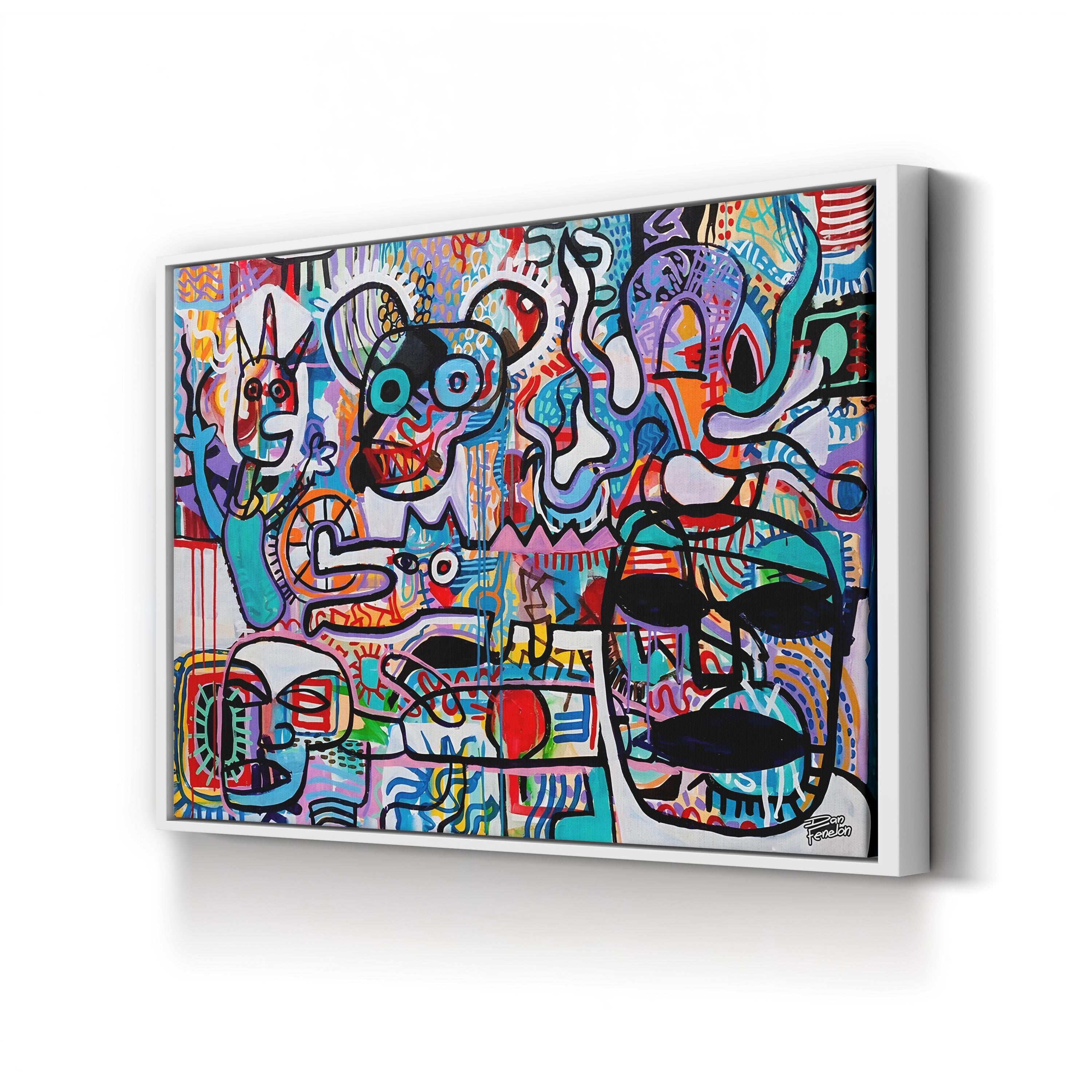 Cavecophony Wall Art by Dan Fenelon – Contemporary Urban Abstract Painting Print