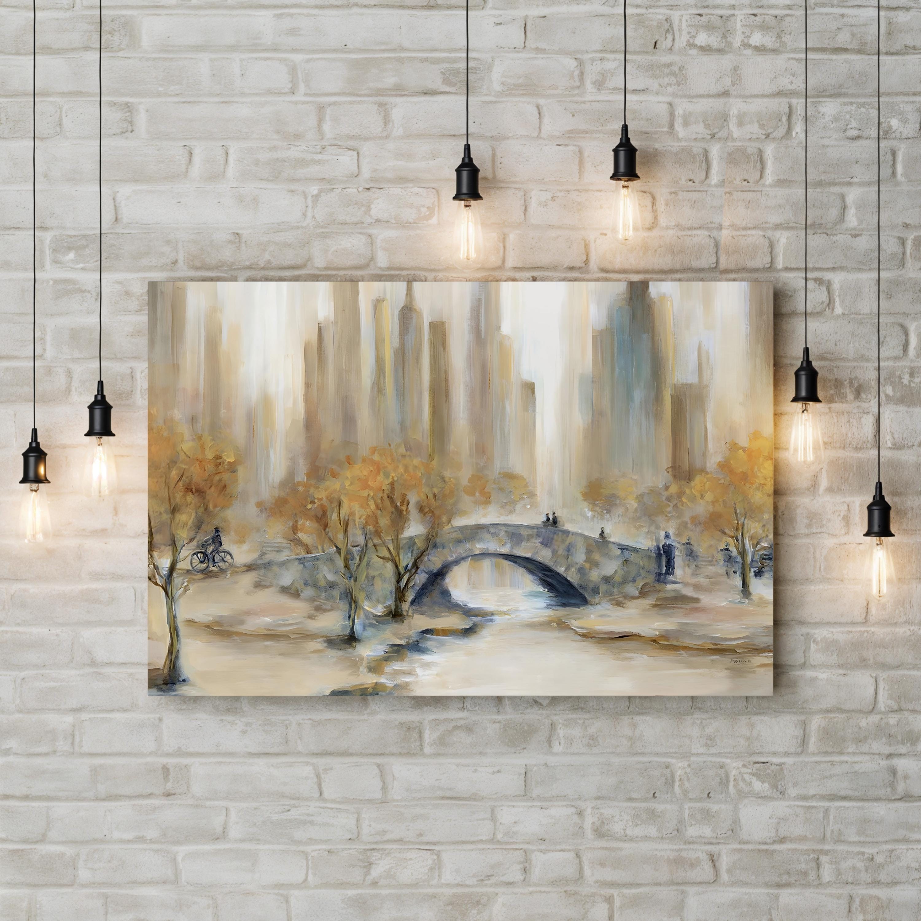 Central Park Autumn Canvas Art: New York City Fall Scene