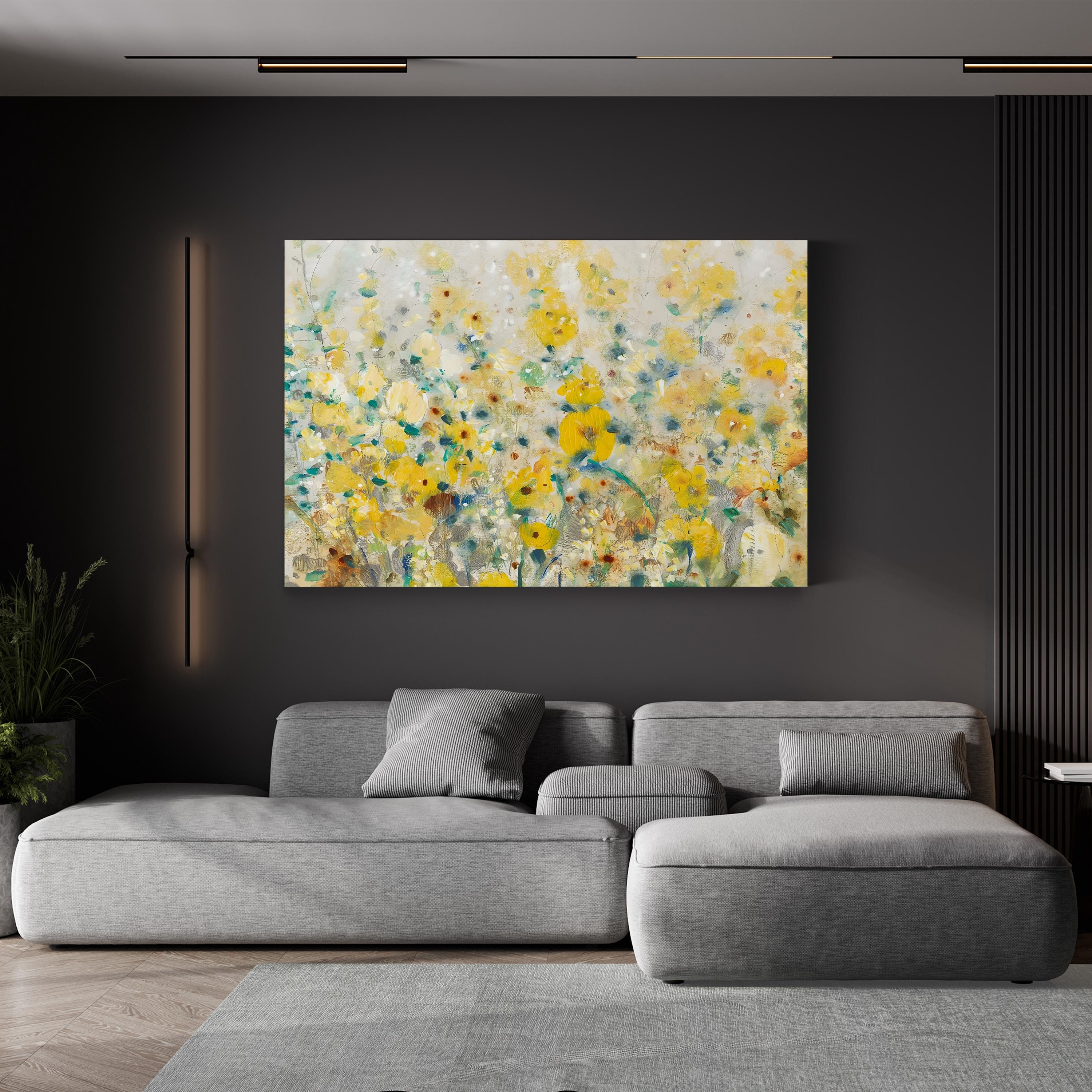 Cheerful Garden II Wall Art by Tim O’Toole – Contemporary Floral Canvas Print