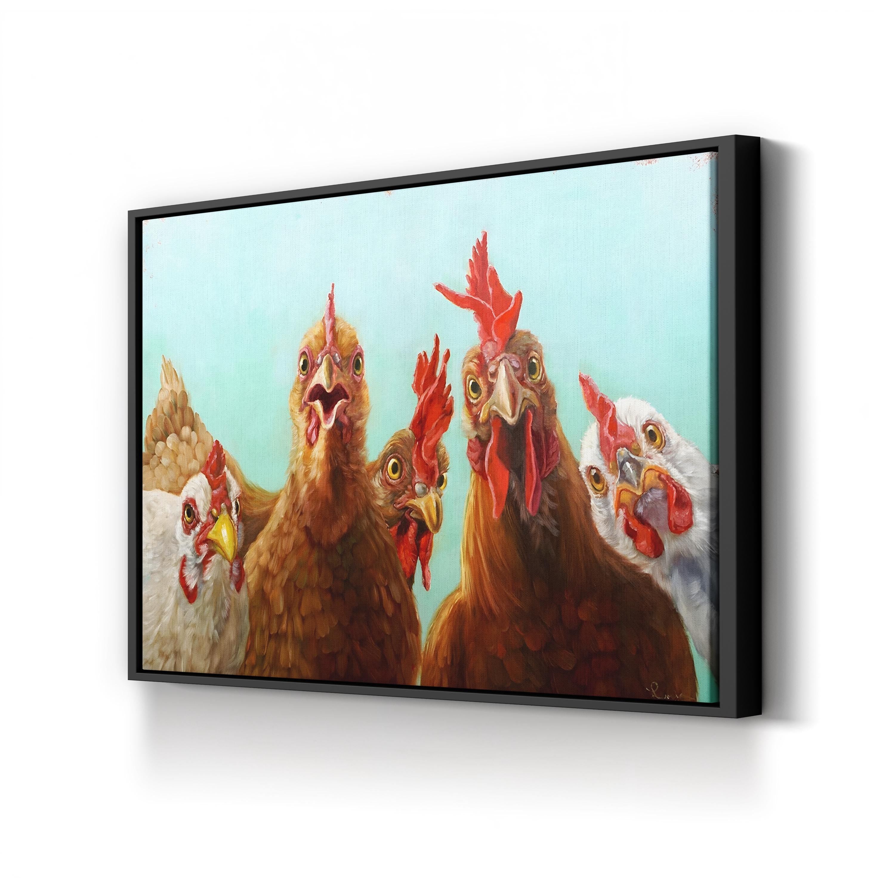 Chicken for Dinner Wall Art by Lucia Heffernan