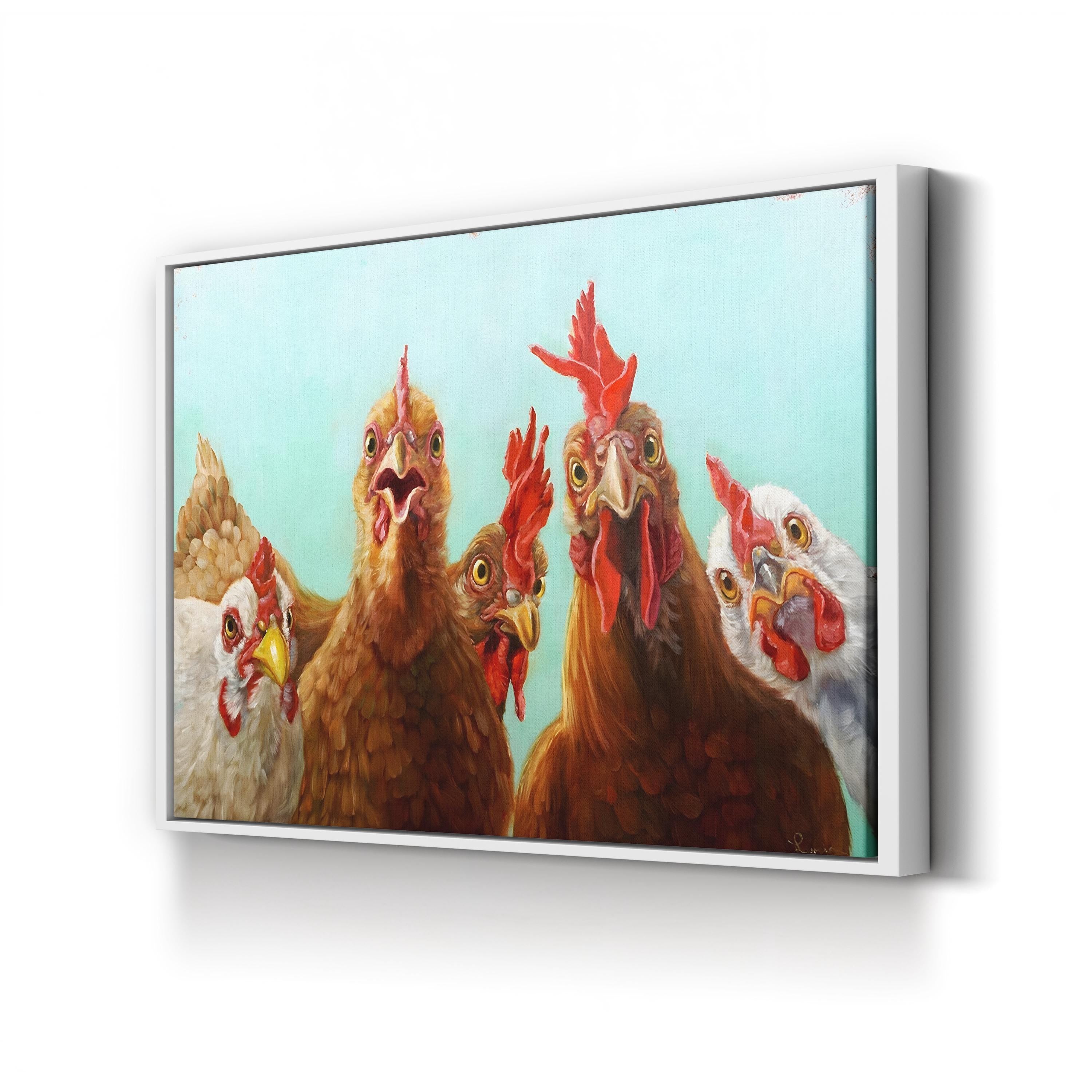 Chicken for Dinner Wall Art by Lucia Heffernan