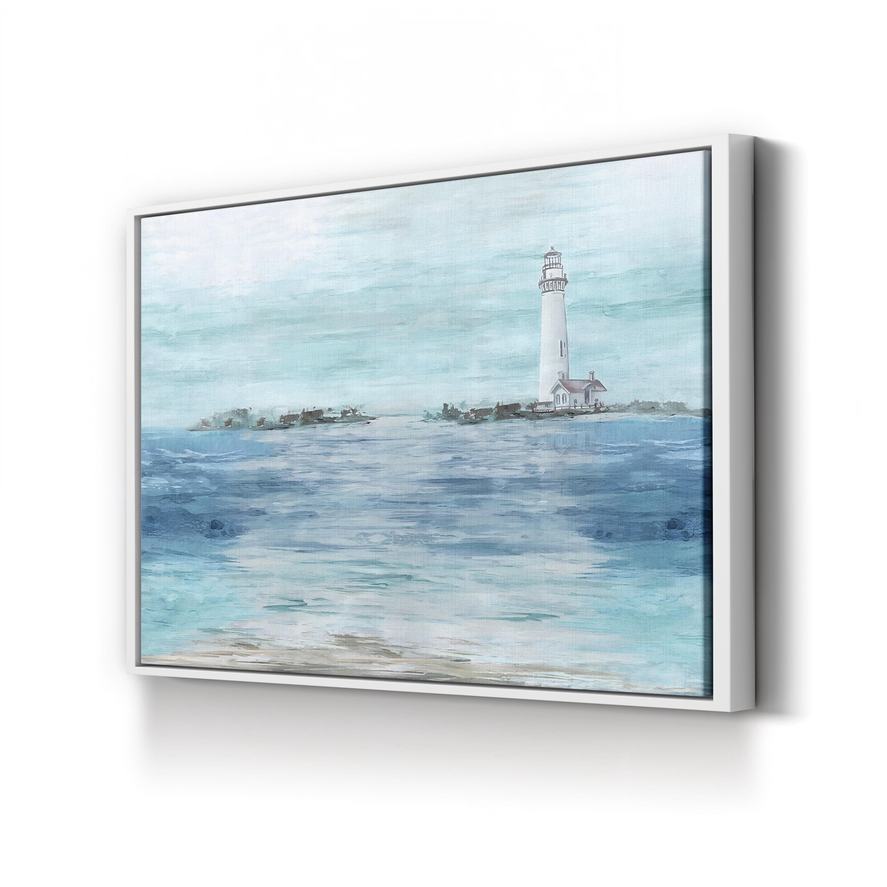 Coastal Lighthouse | Nautical Ocean Landscape Wall Art by Eva Watts