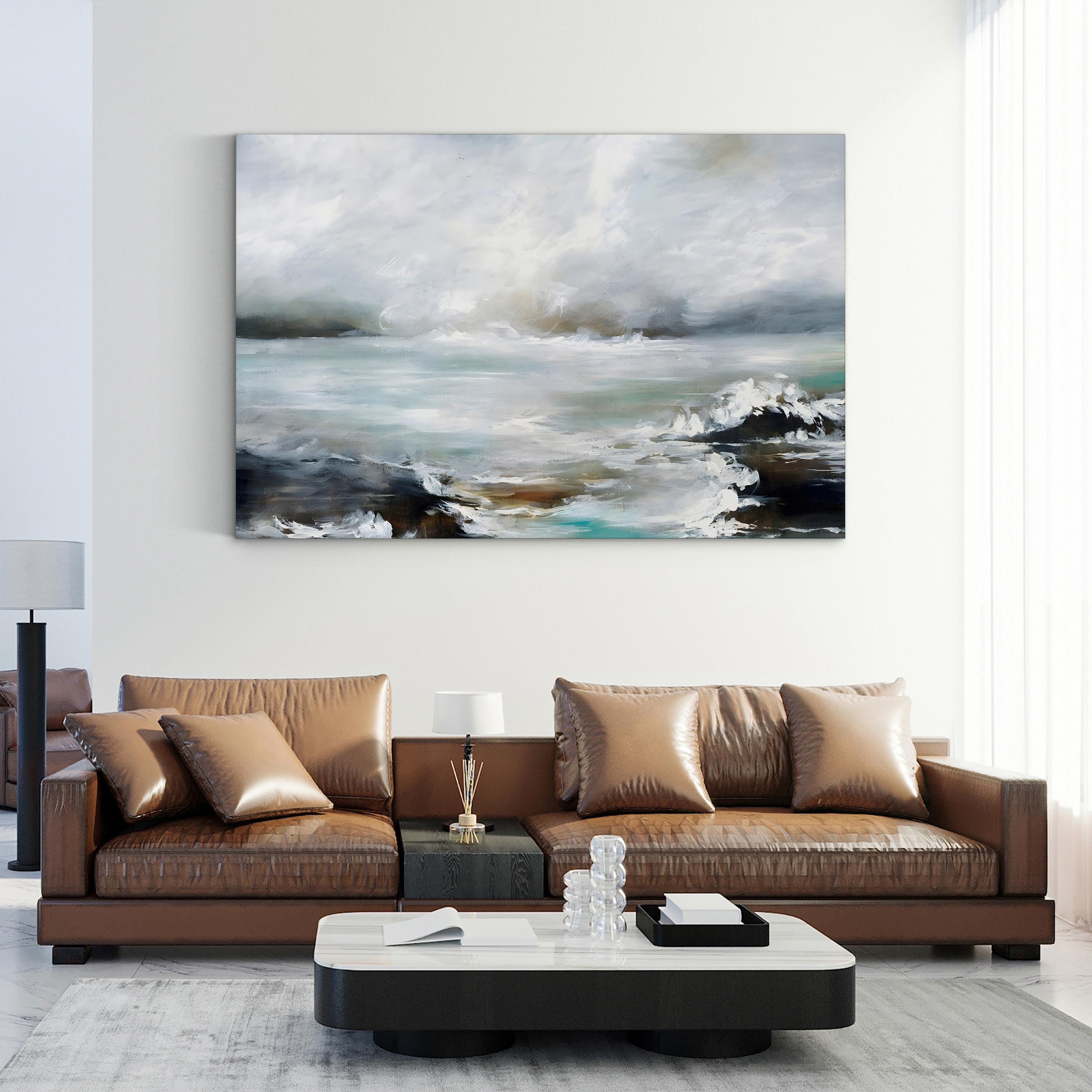 Coastal View III Seascape – Rikki Drotar Wall Art | Contemporary Seascape Canvas Print
