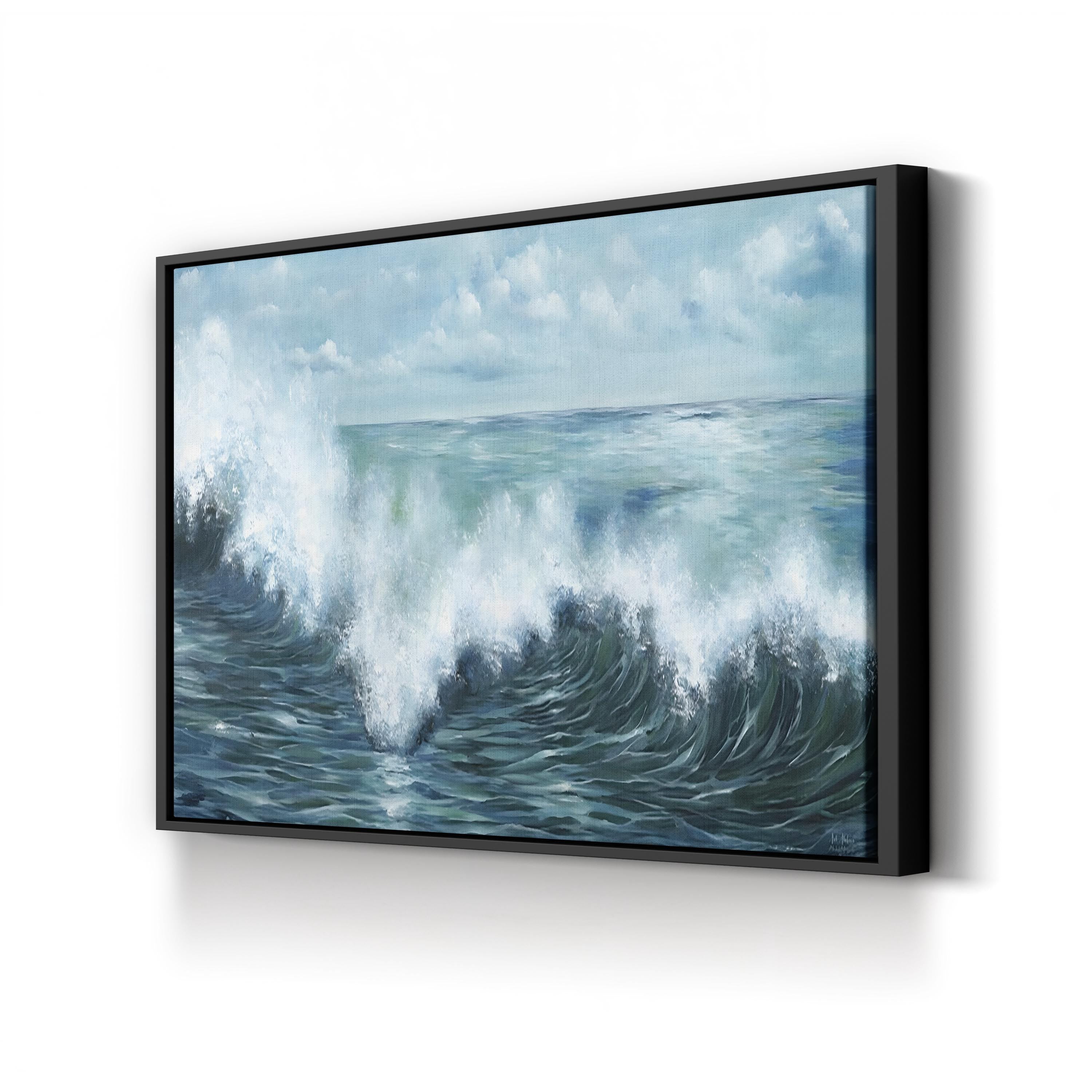 Coastal Waves Contemporary Ocean Wall Art by Art Atelier Alliance