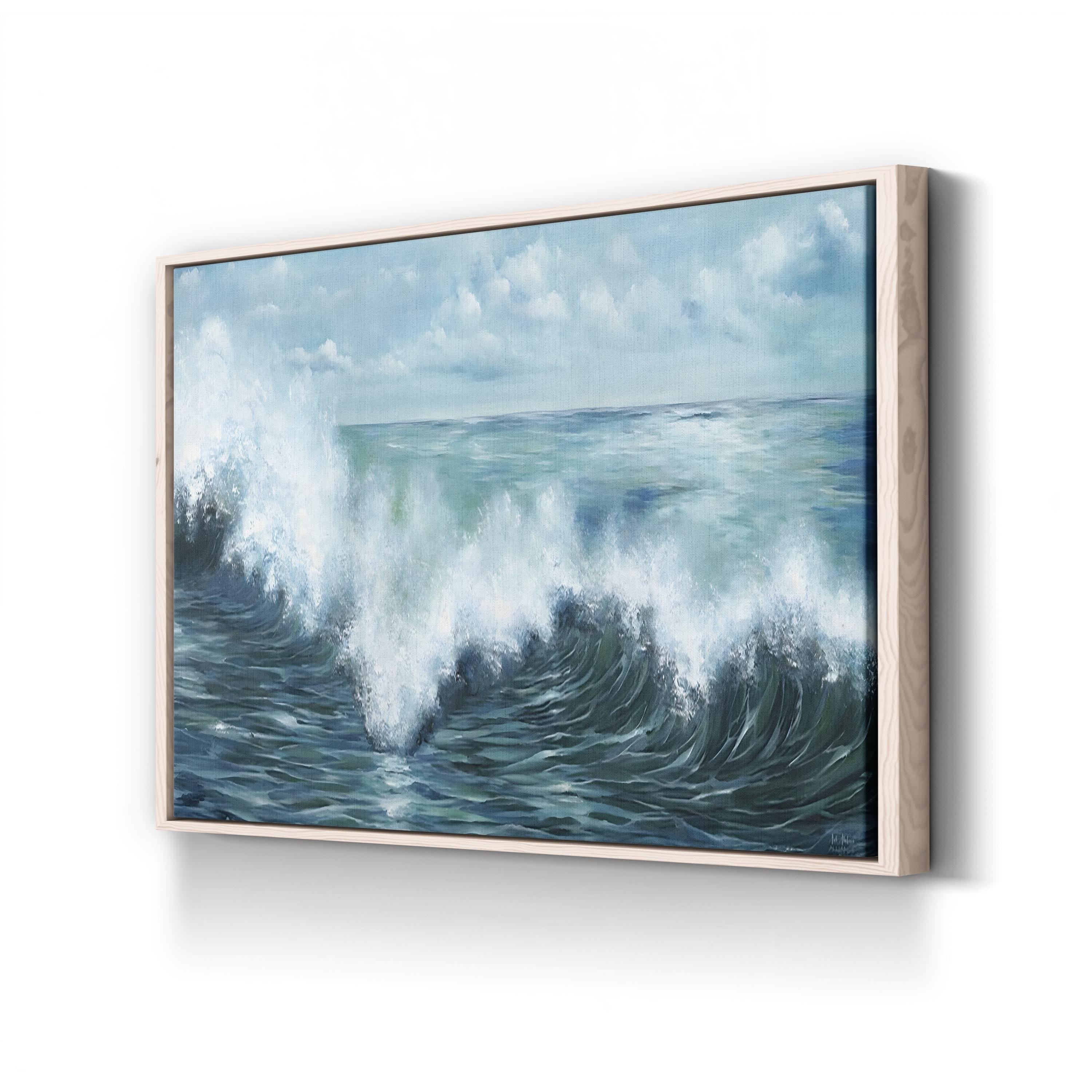 Coastal Waves Contemporary Ocean Wall Art by Art Atelier Alliance