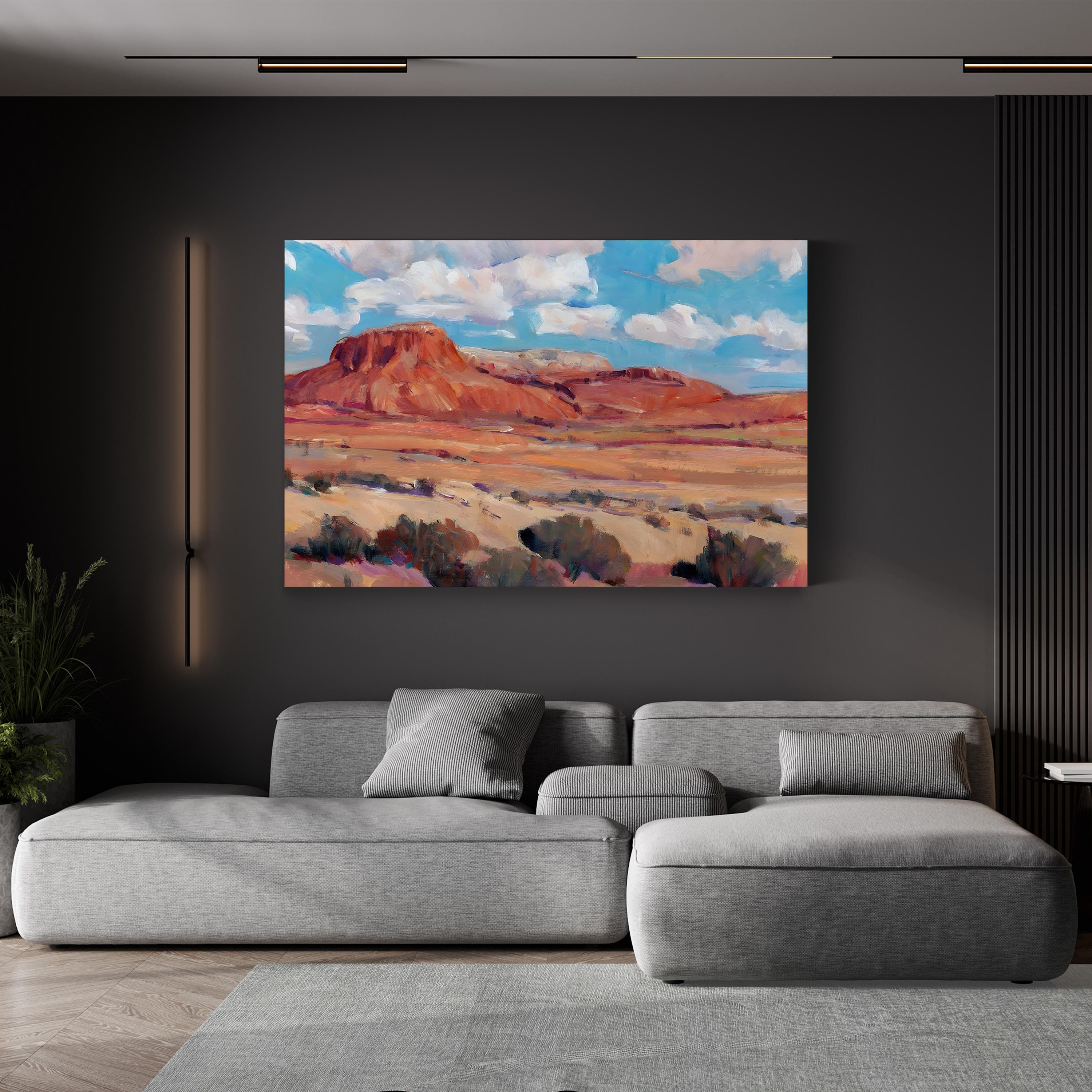 Desert Heat II Wall Art – Contemporary Southwestern Desert Landscape by Tim O’Toole