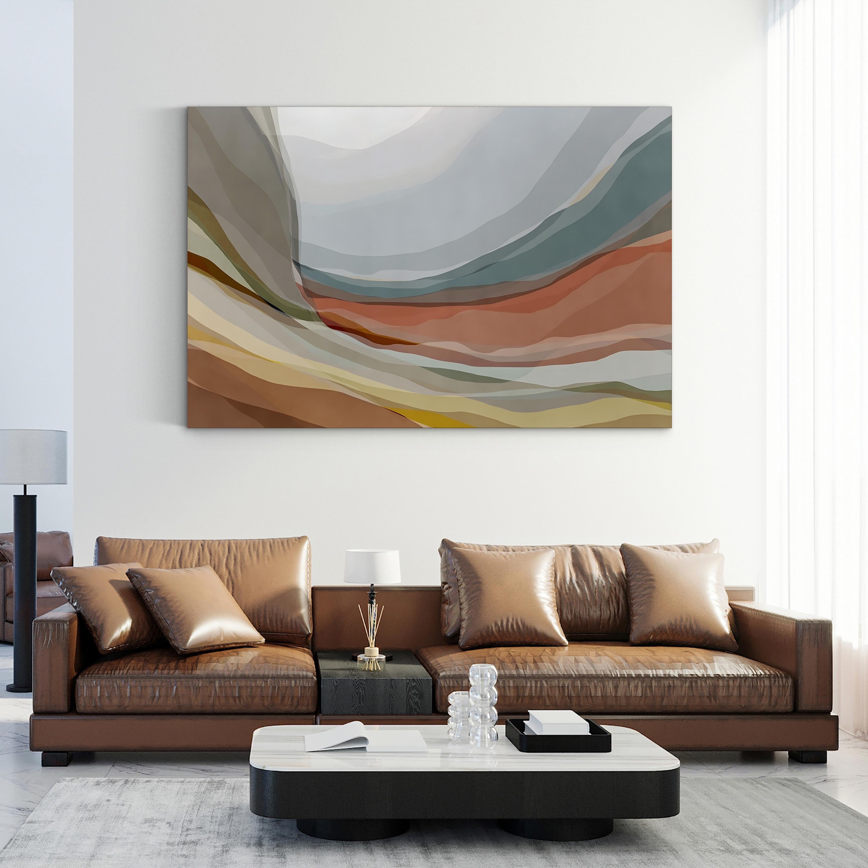 Desert Hills Wall Art – Contemporary Abstract Desert Landscape by PI Studio