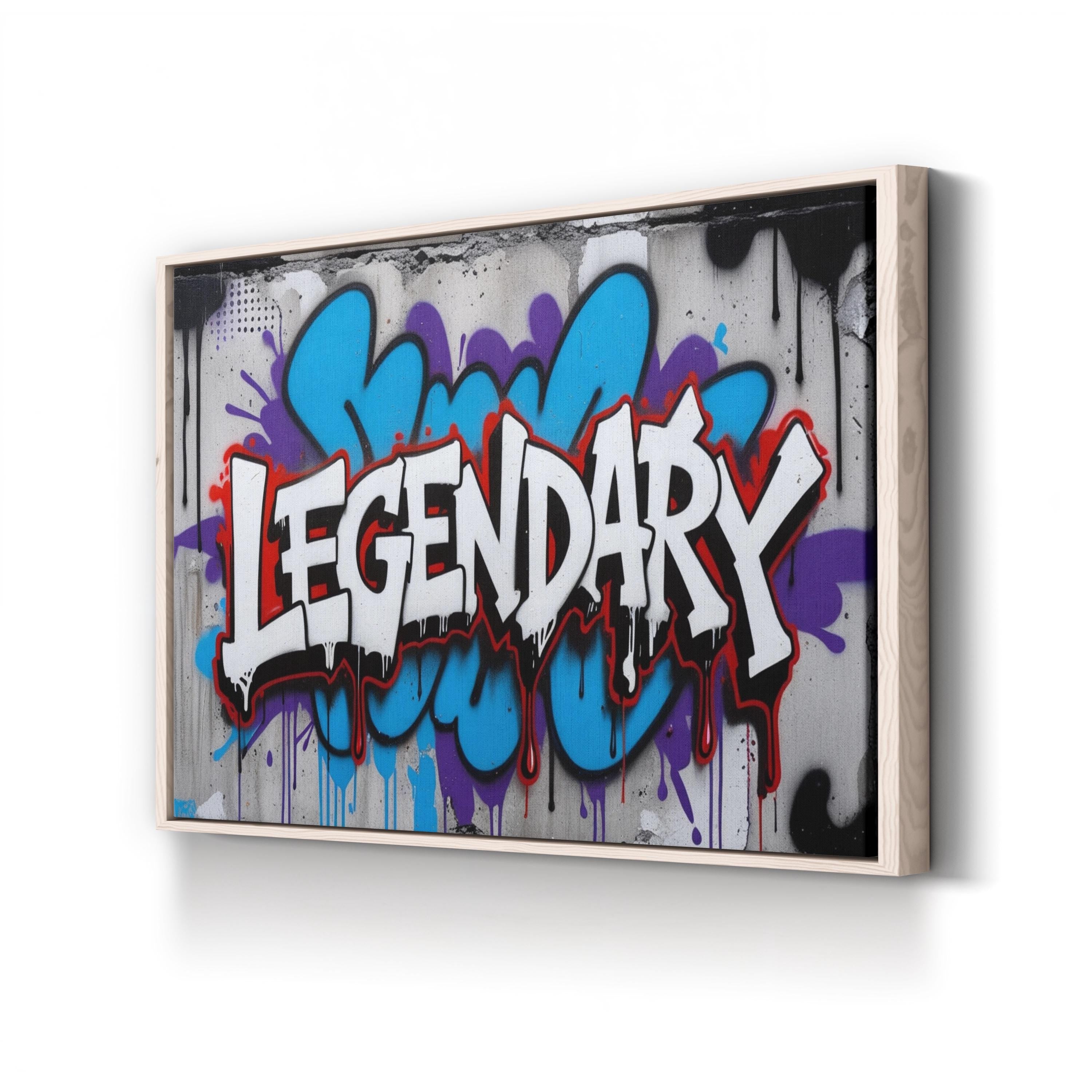 Legendary Graffiti Art Canvas Print – Urban Street Style Wall Decor