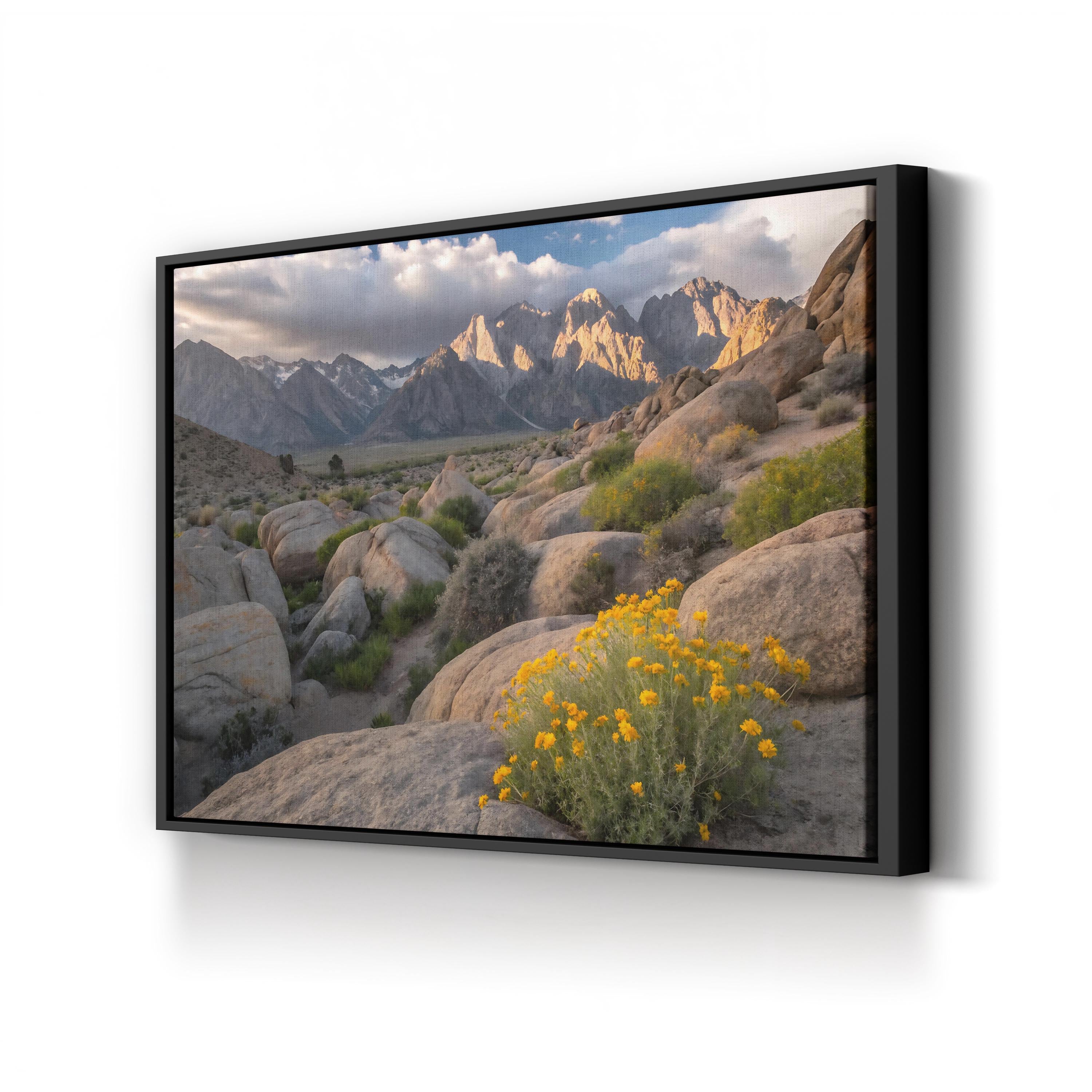 Tranquil Mountain Silence – Vintage Photography Wall Art | Peaceful Nature Canvas Print