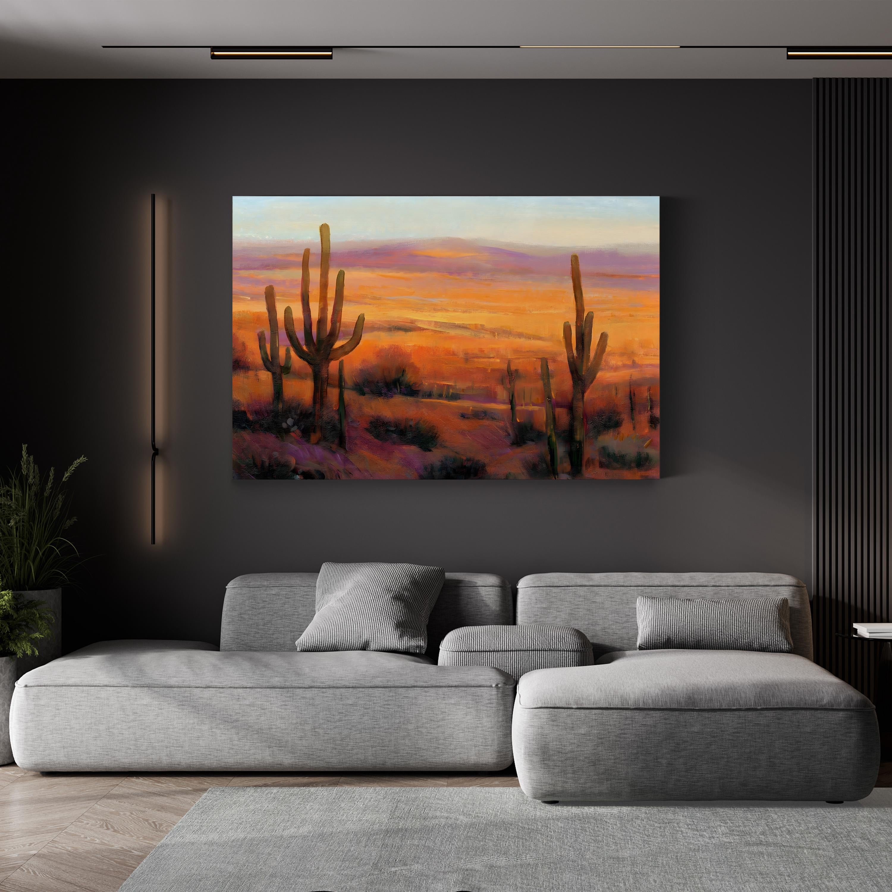 Desert Light II Wall Art – Southwestern Desert Landscape with Cacti by Tim O’Toole
