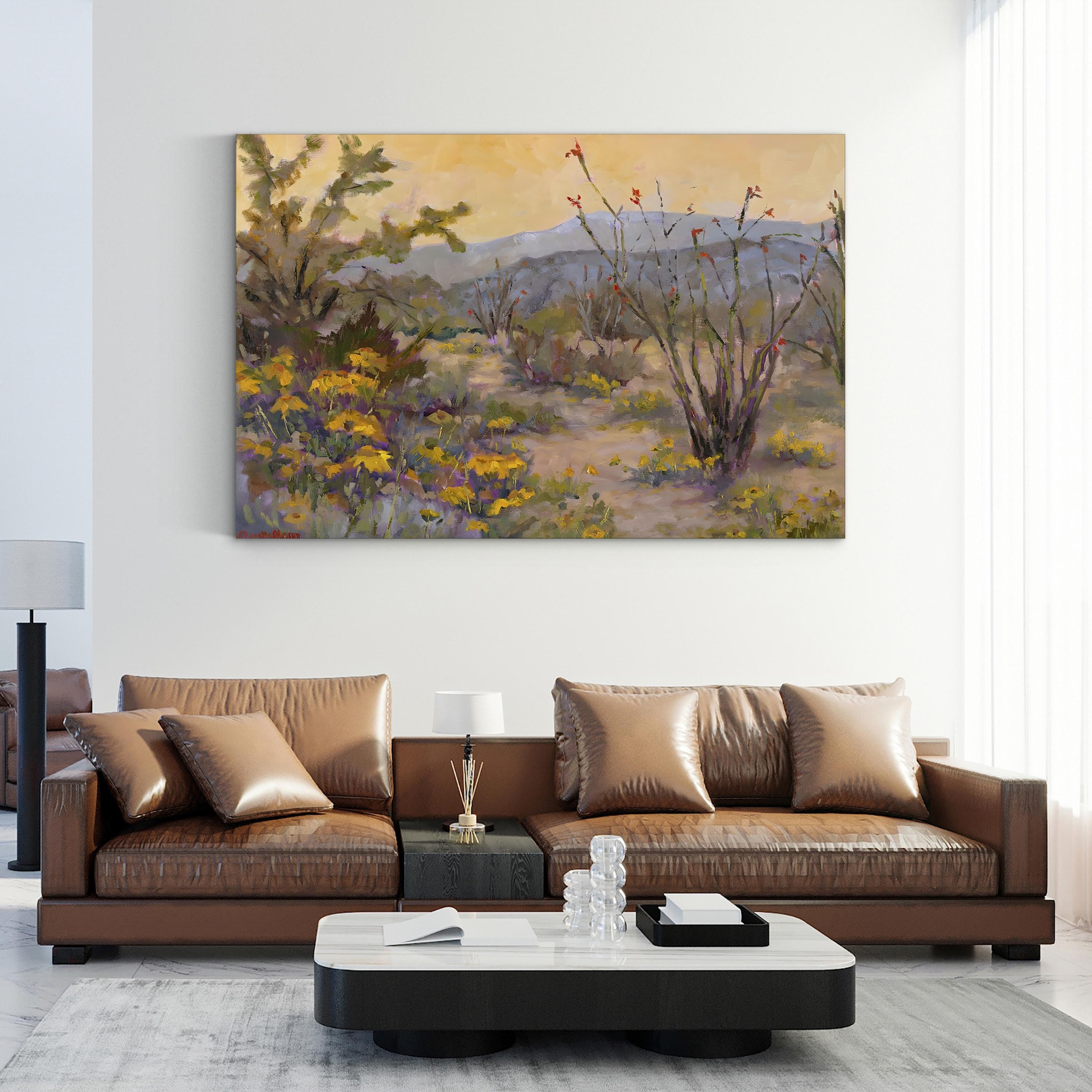 Desert Repose IV Wall Art – Southwestern Desert Landscape by Nanette Oleson