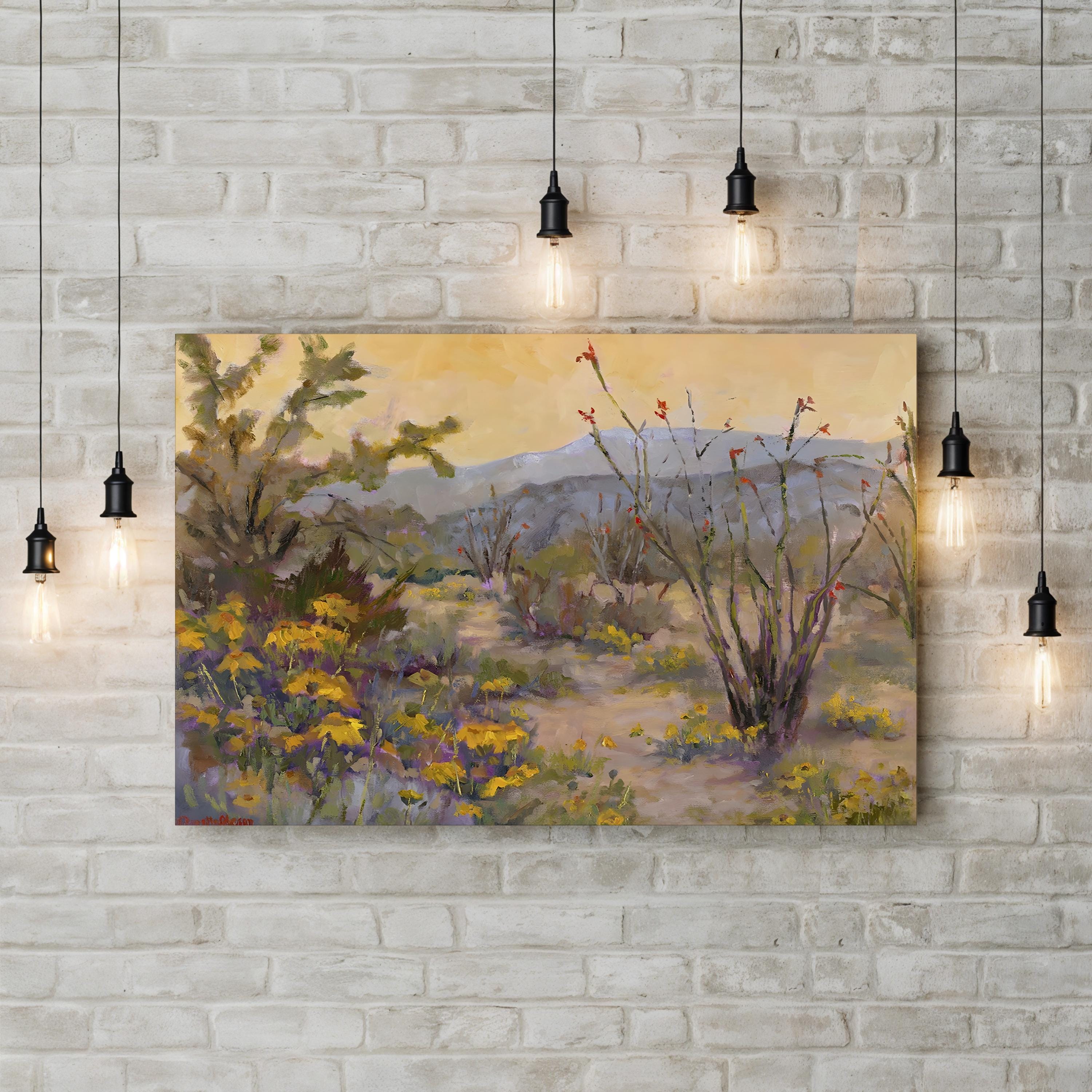 Desert Repose IV Wall Art – Southwestern Desert Landscape by Nanette Oleson