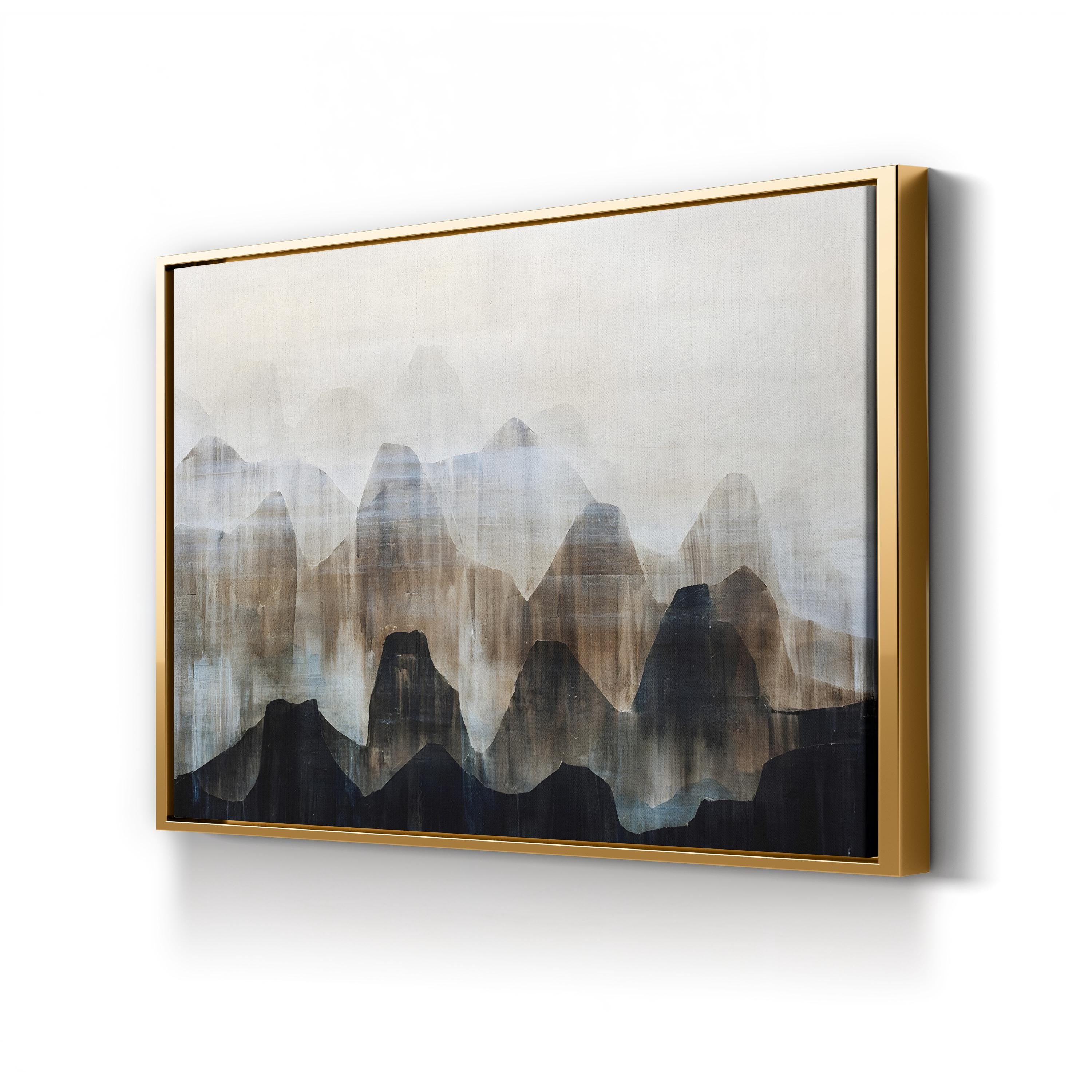Distant Vistas II Wall Art by Farrell Douglass | Abstract Mountain Landscape in Earth Tones