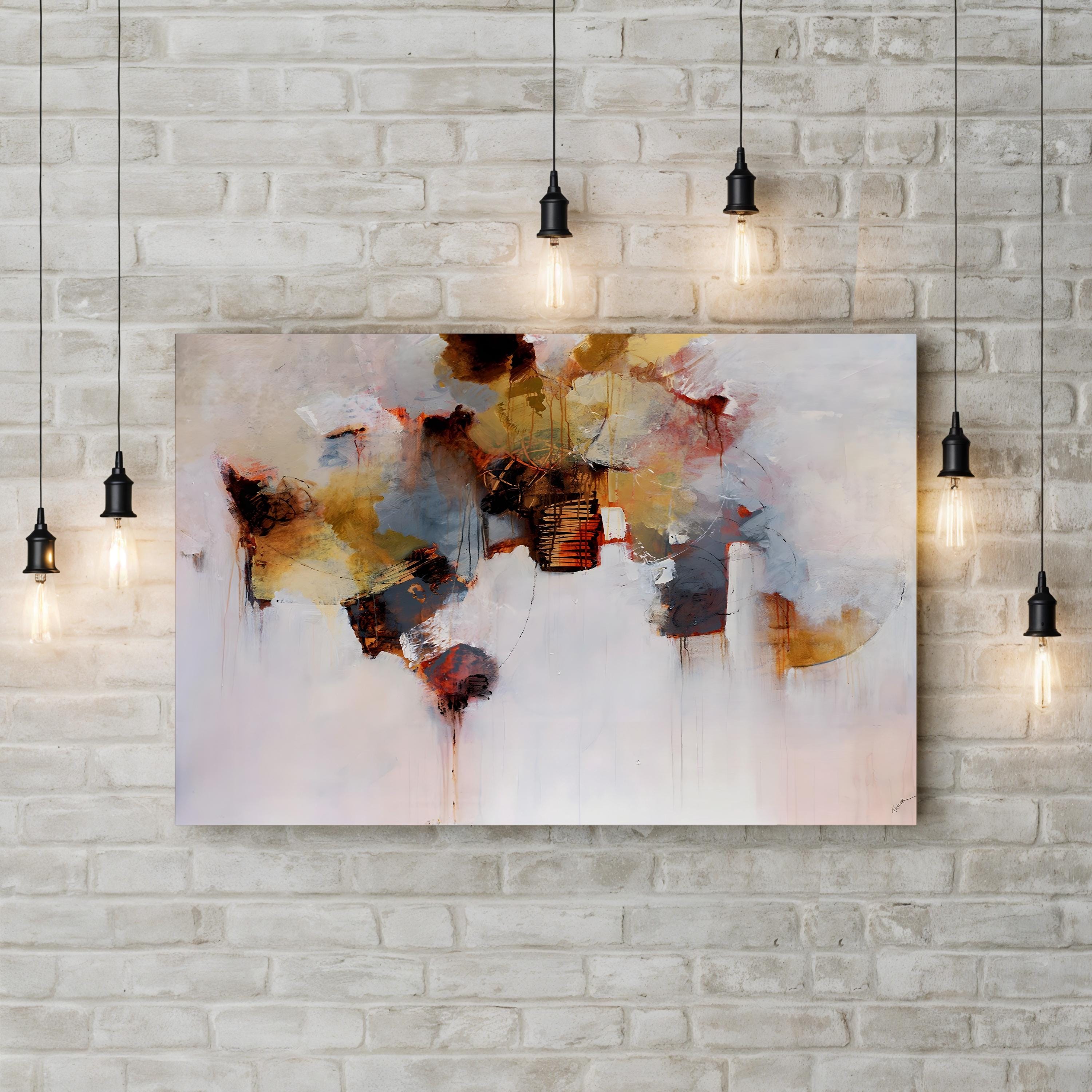 Earthenware – Contemporary Abstract Textured Wall Art by Kari Taylor