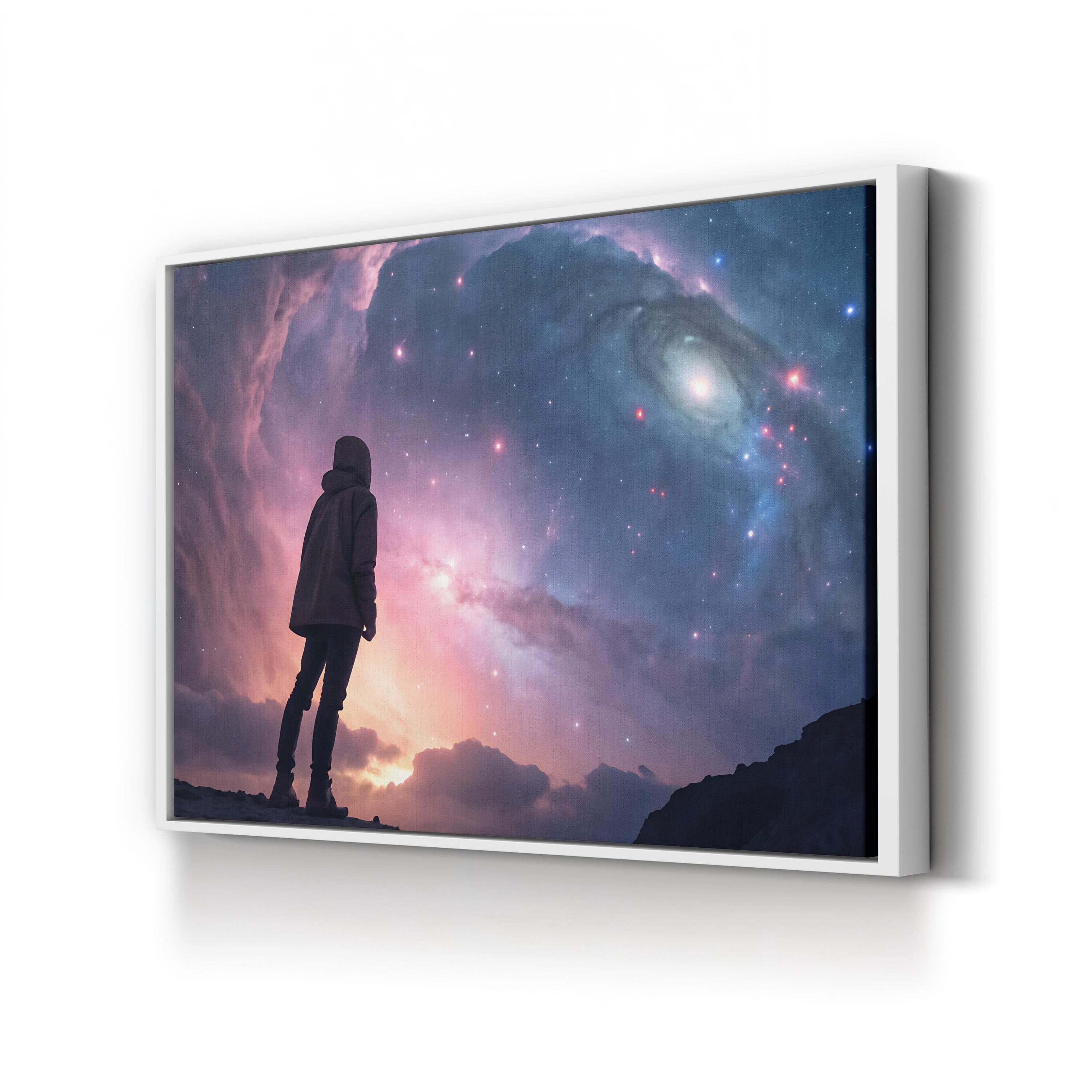 Celestial Night Sky – Period Illustration Wall Art | Cosmic Stars Canvas Print