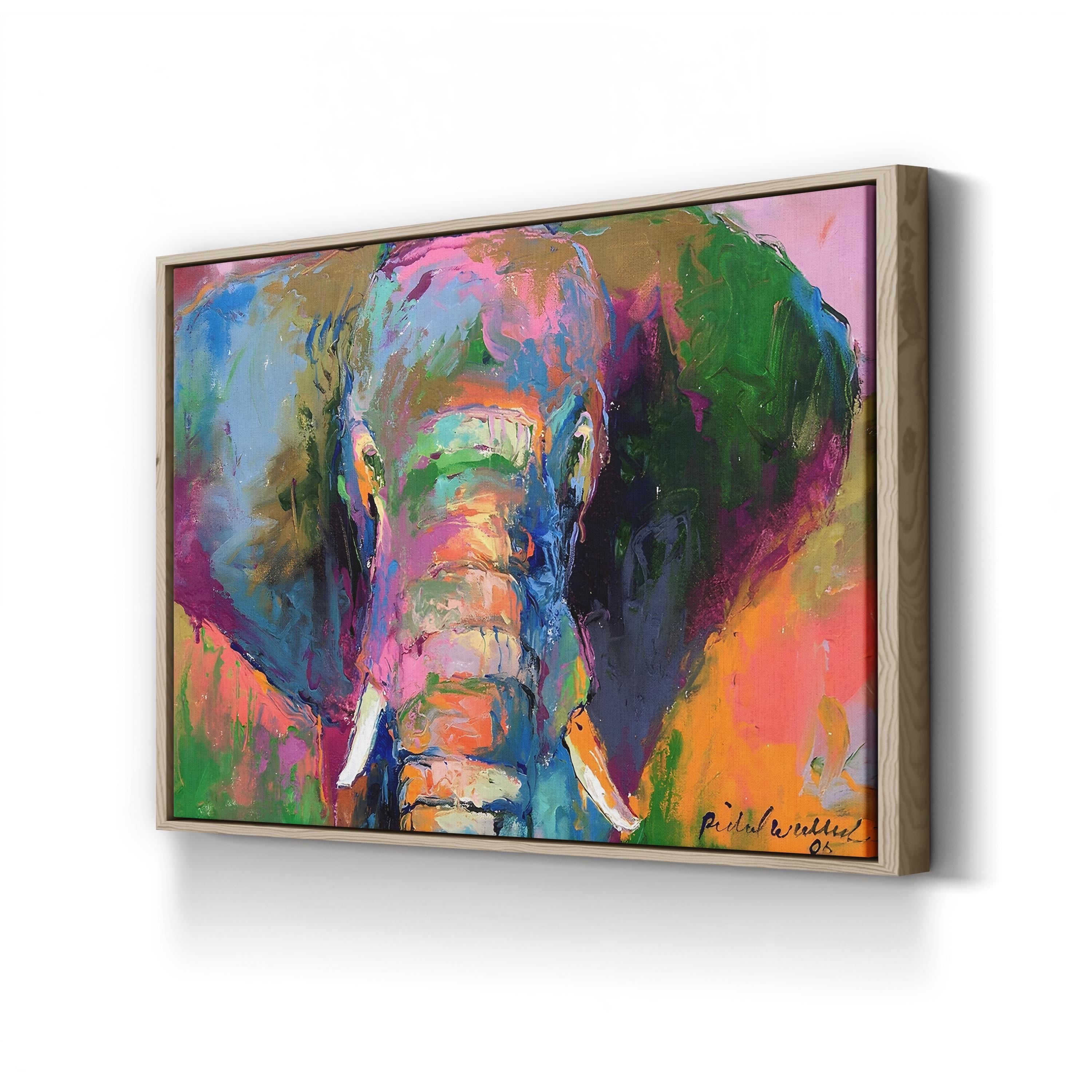 Vibrant Elephant II Wall Art by Richard Wallich