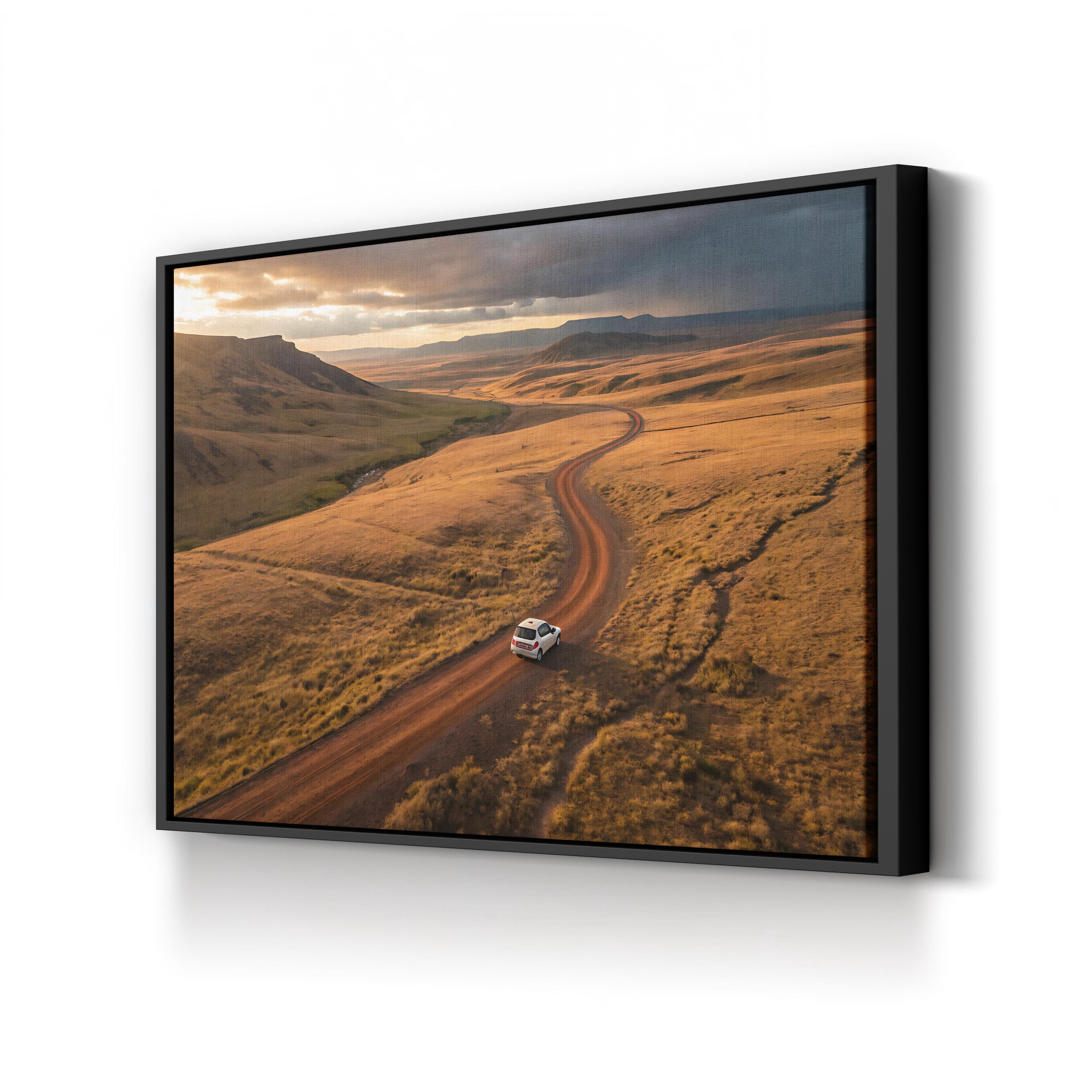 Iceland Mars Volcanic Terrain – Vintage Photography Wall Art | Rugged Landscape Canvas Print