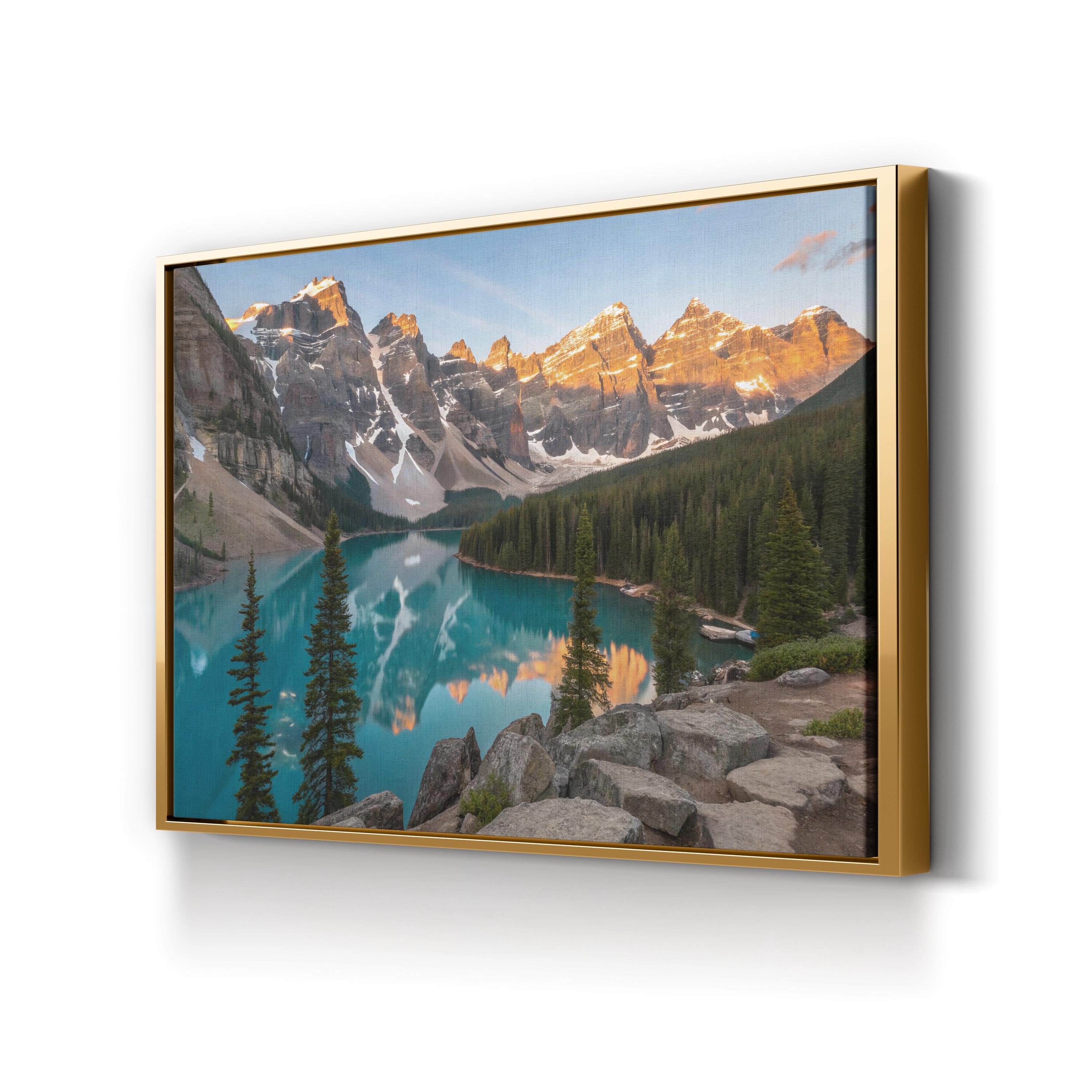 Moraine Lake Canvas Art – Banff Mountain Landscape