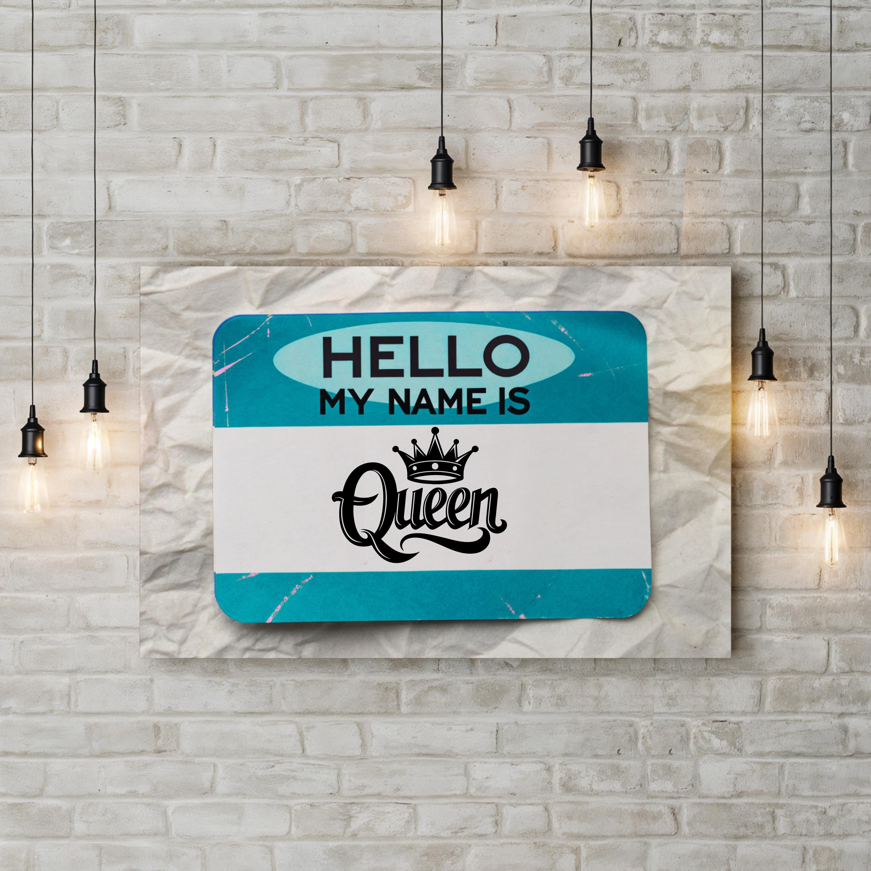 Empowering Queen Graffiti – Period Illustration Wall Art | Inspirational Street Canvas Print