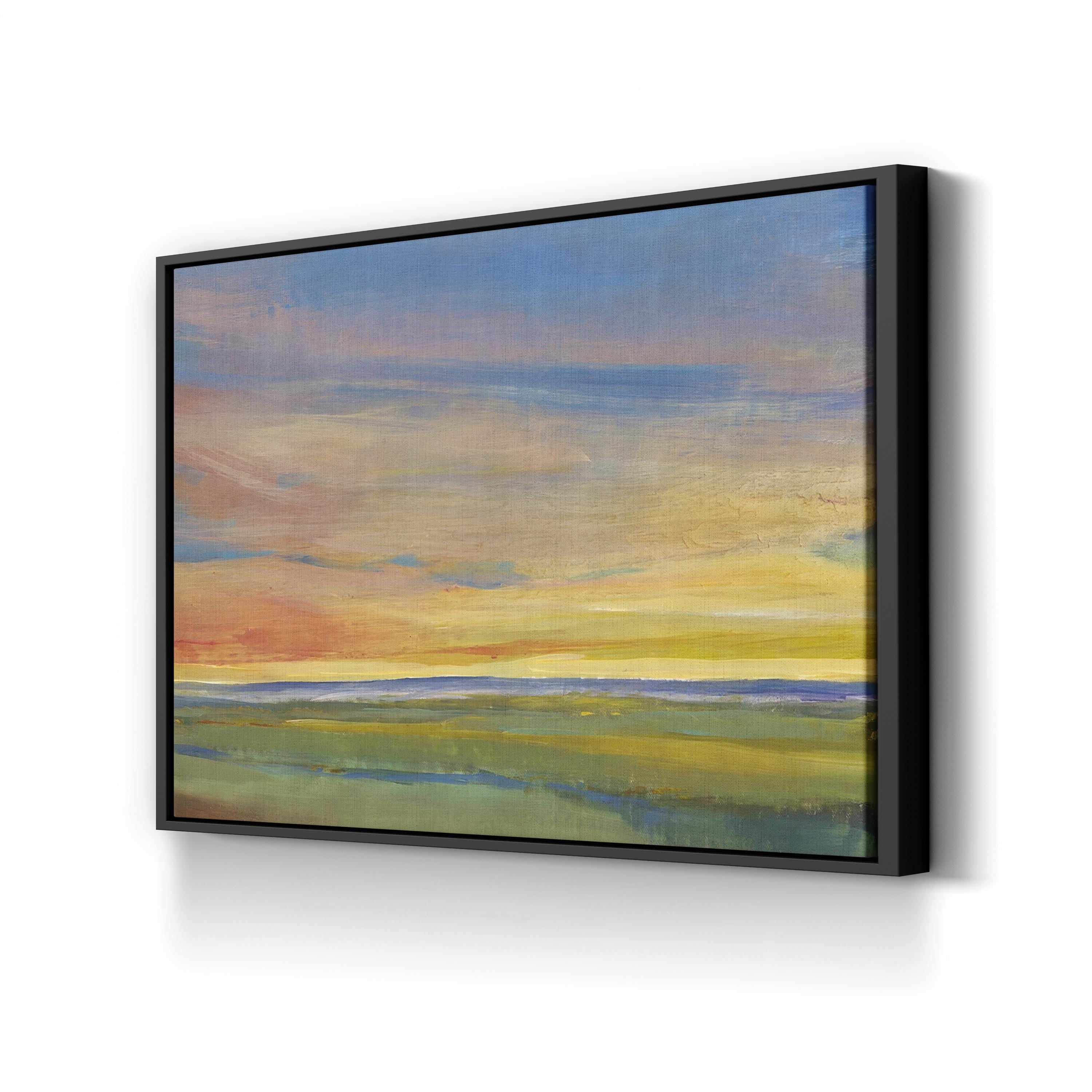 Fading Light I Abstract Canvas Wall Art – Minimalist Sunset Landscape by Tim O’Toole