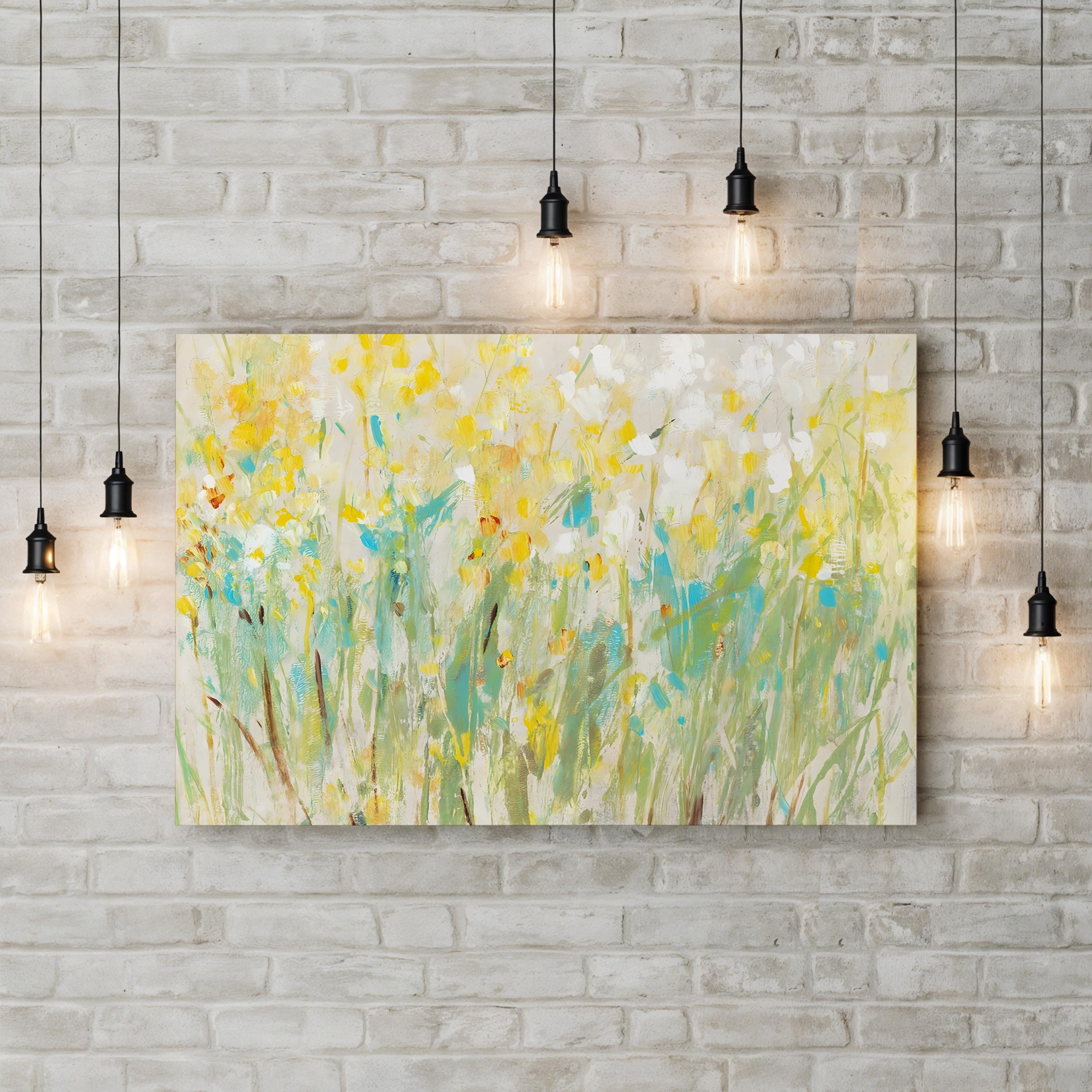 Floral Cluster II Wall Art by Tim O’Toole – Contemporary Floral Canvas Print