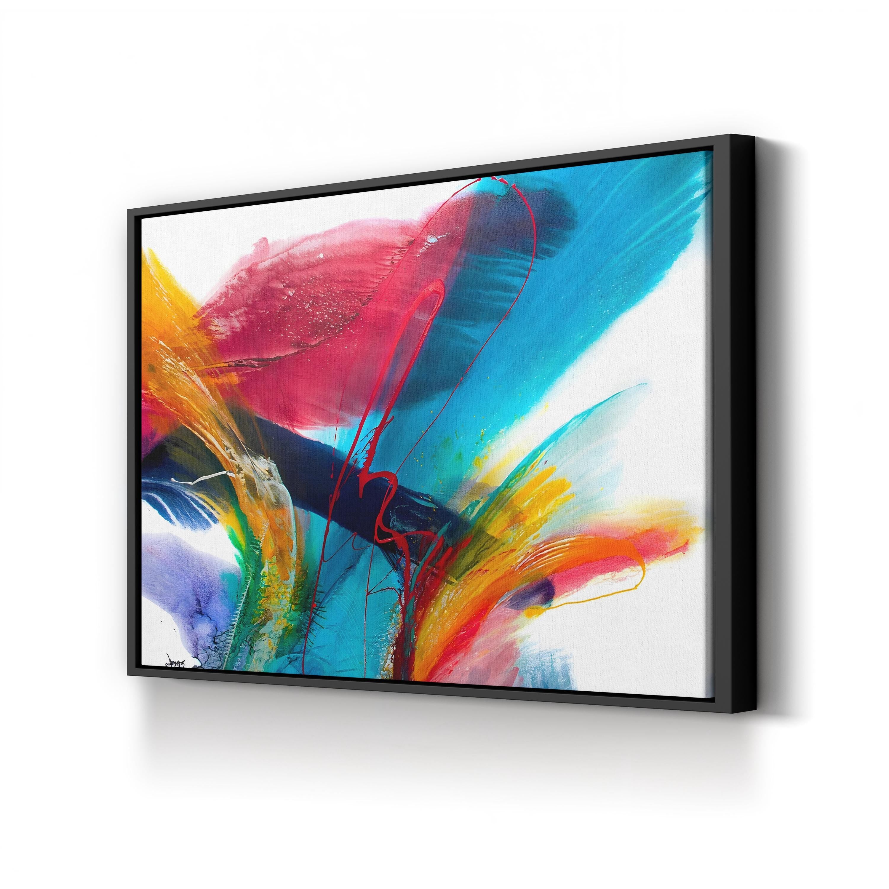 Flourish II Canvas Art Print – Modern Abstract Floral Wall Art by Jonas Gerard