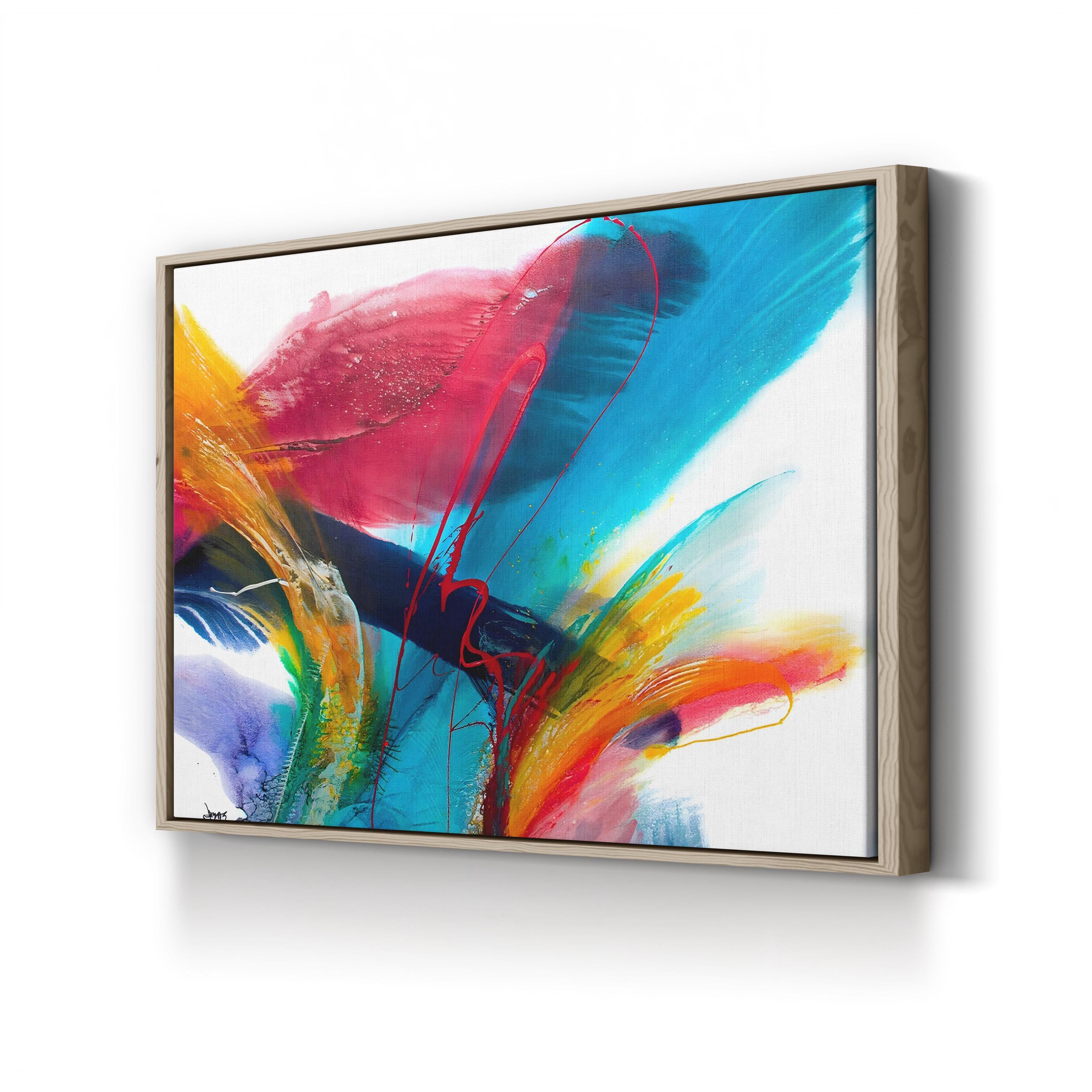 Flourish II Canvas Art Print – Modern Abstract Floral Wall Art by Jonas Gerard