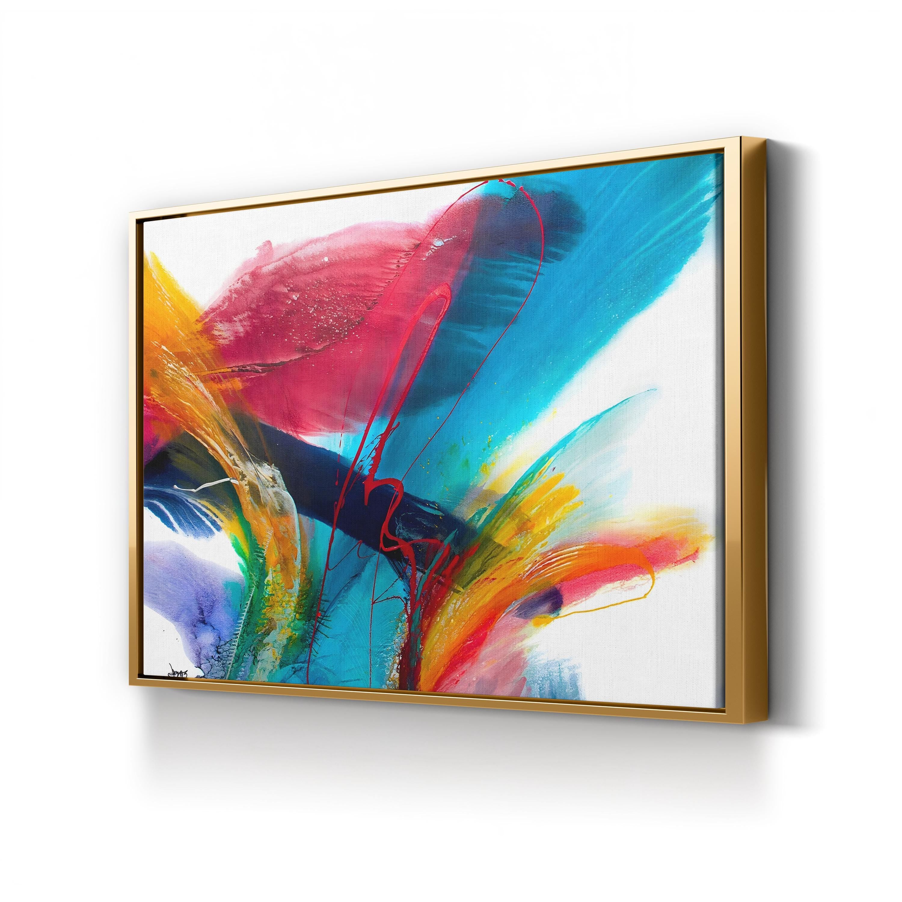 Flourish II Canvas Art Print – Modern Abstract Floral Wall Art by Jonas Gerard