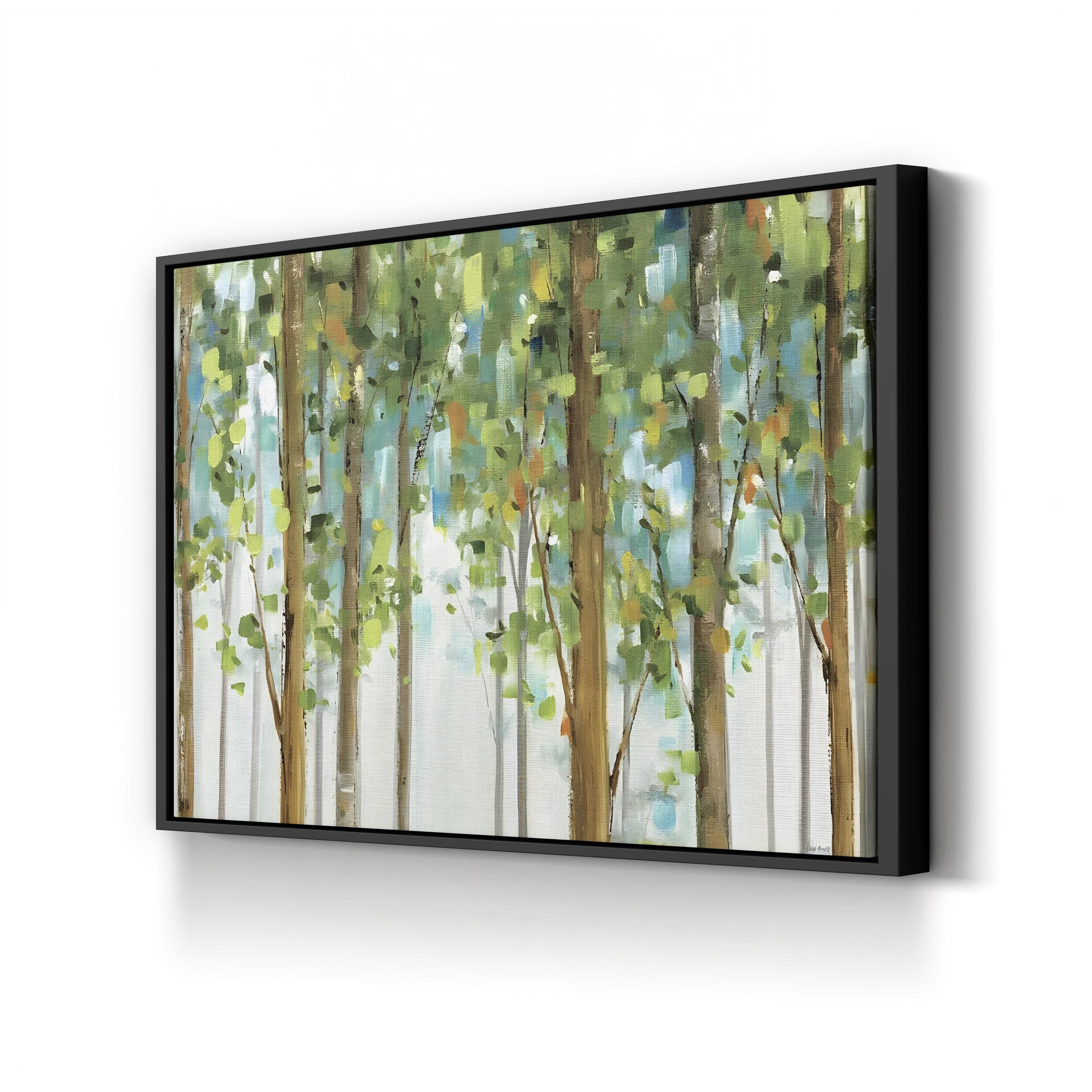 Forest Study I Wall Art by Lisa Audit – Contemporary Abstract Forest Canvas