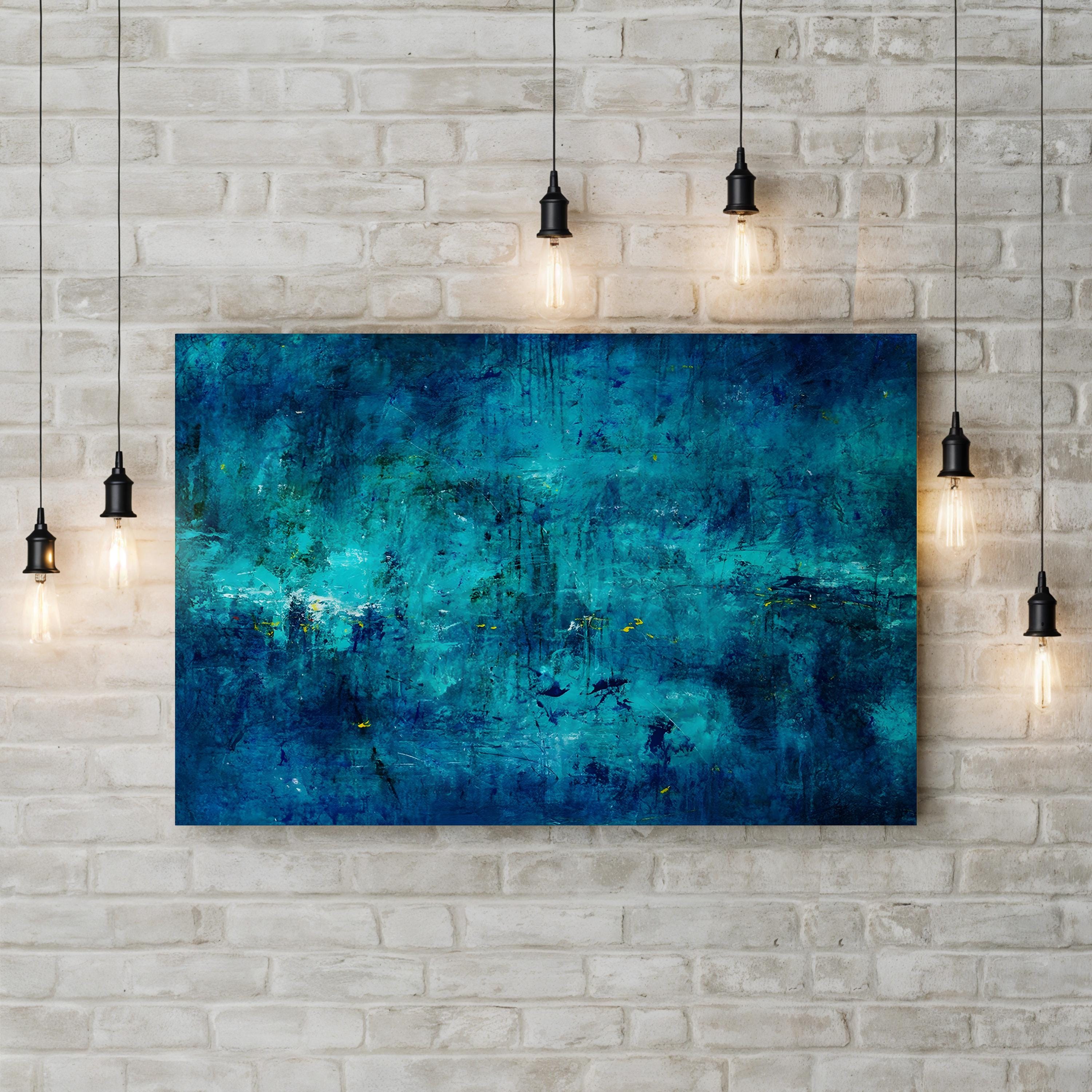Cool-Toned Fountain of Youth Wall Art by Joshua Schicker