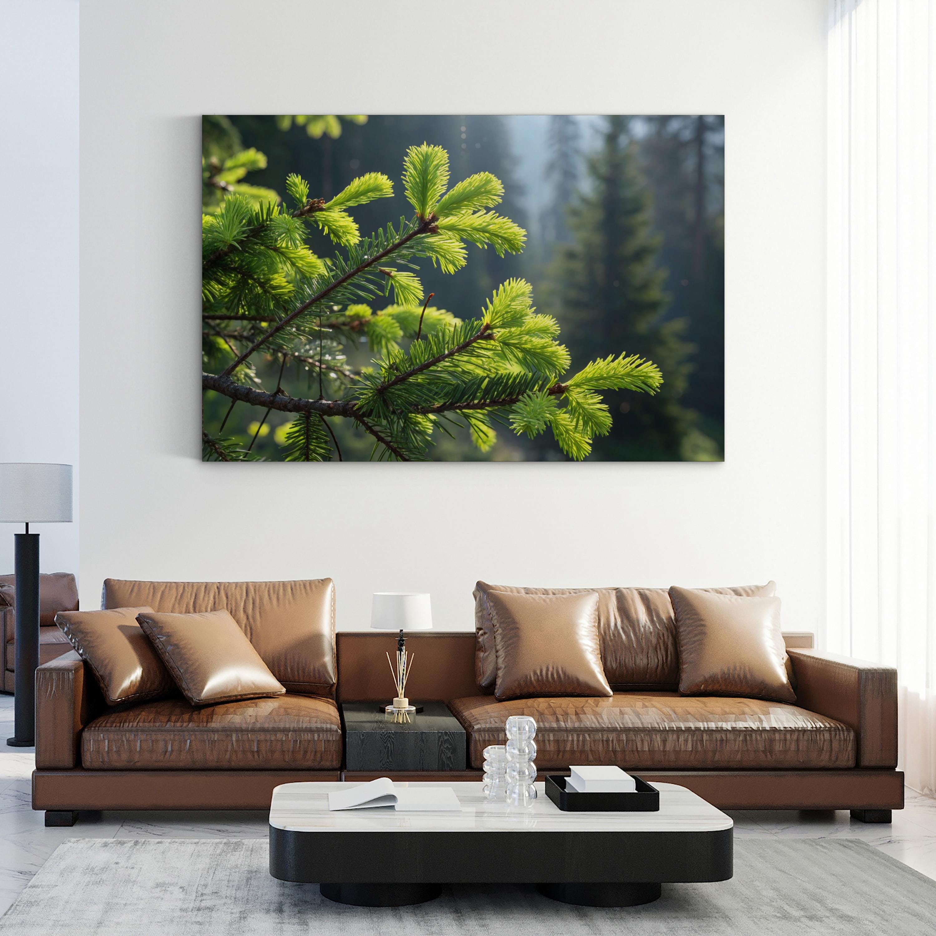 Pine Tree Needles Botanical – Vintage Photography Wall Art | Nature Canvas Print