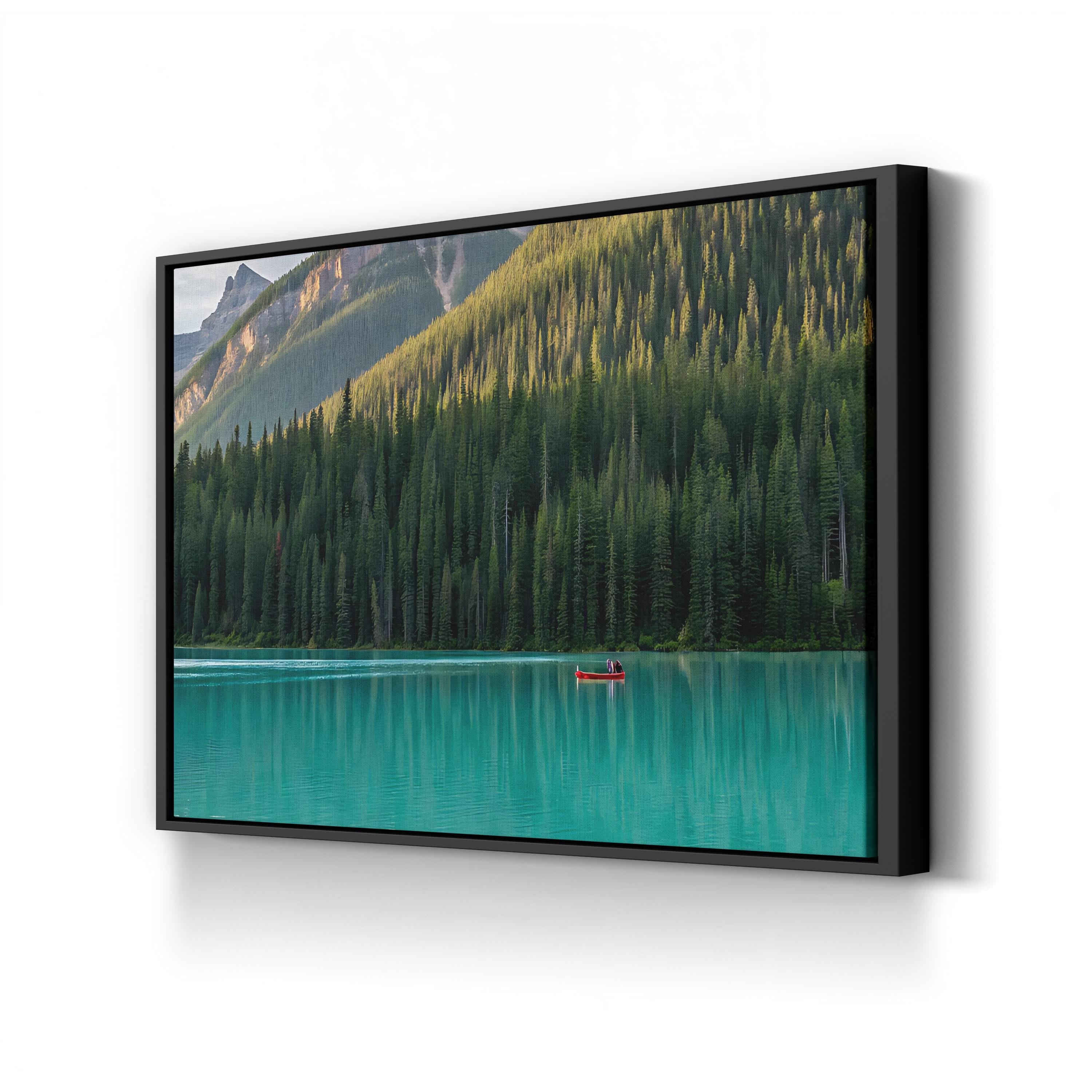 Tranquil River Landscape Canvas Print: Coastal Nature Wall Art