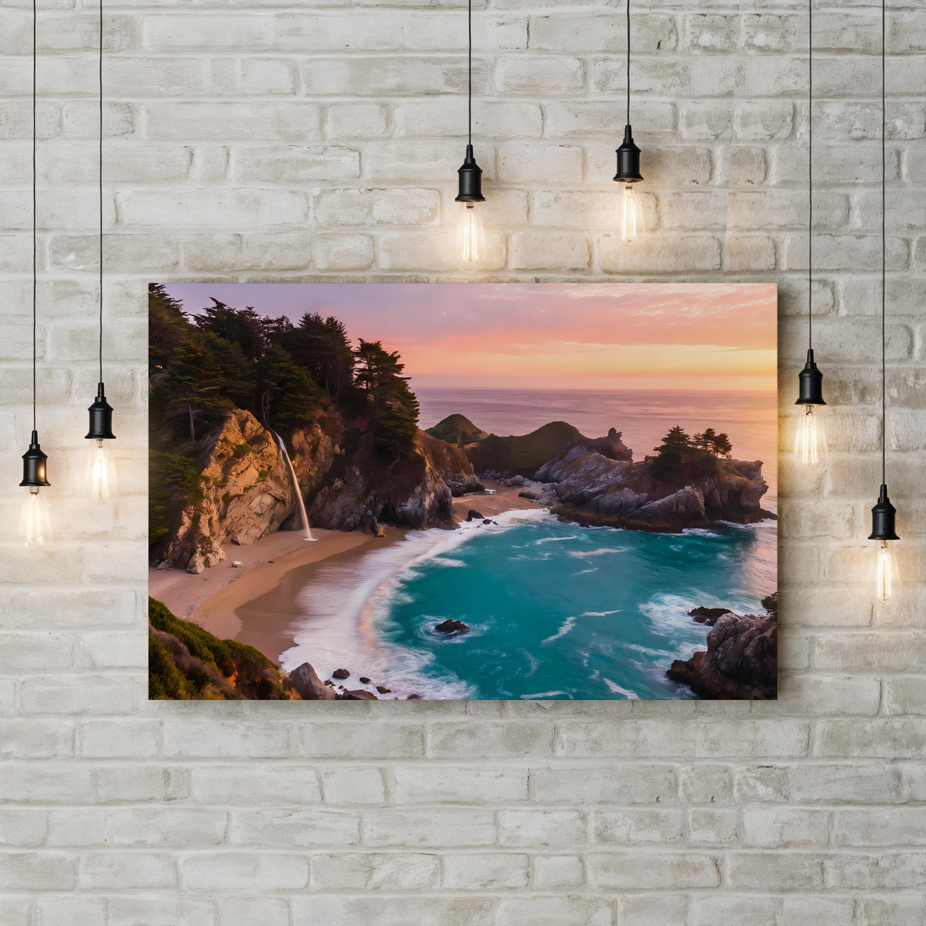 Big Sur Sunset Coastal Ocean View Wall Art