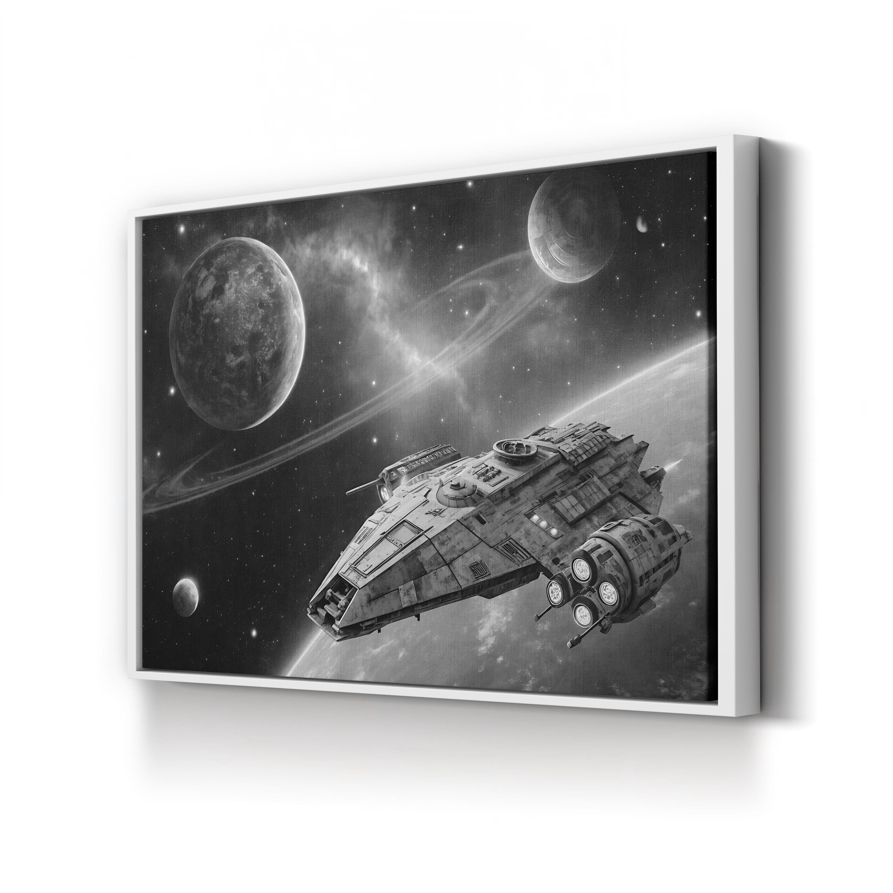 Hit the Throttle Canvas – Galactic Motivation Wall Art