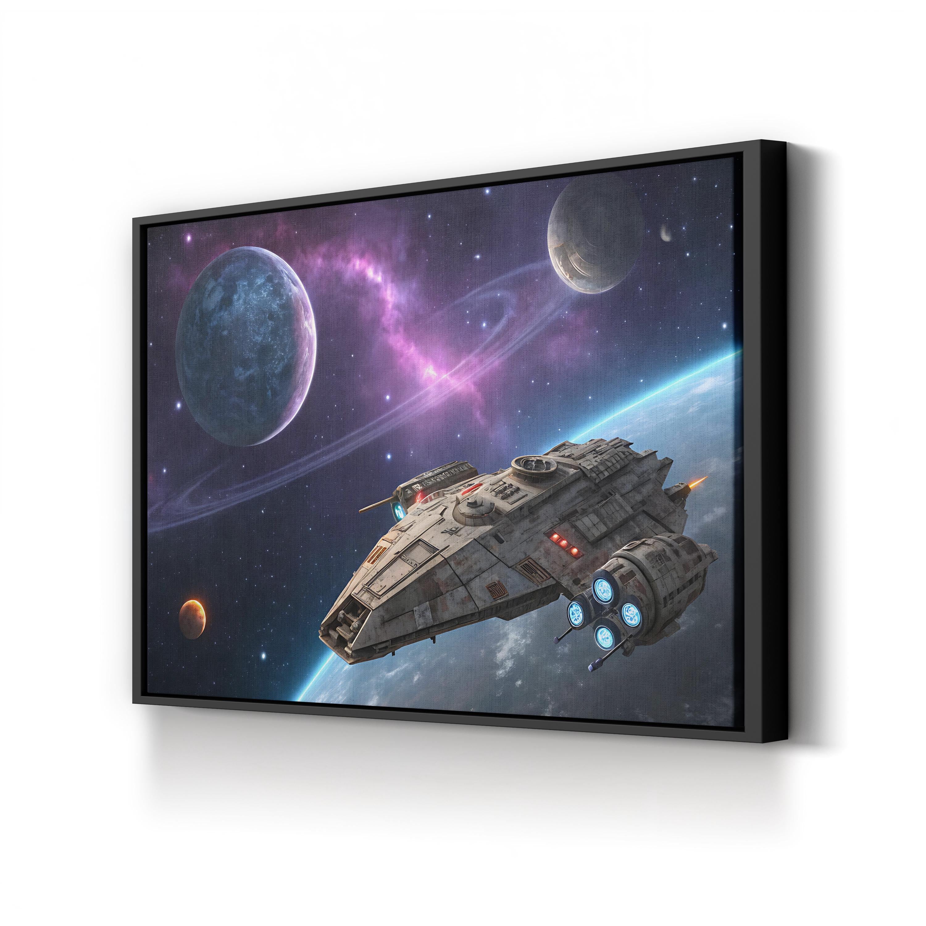 Full Speed Ahead Canvas – Galactic Motivation Wall Art