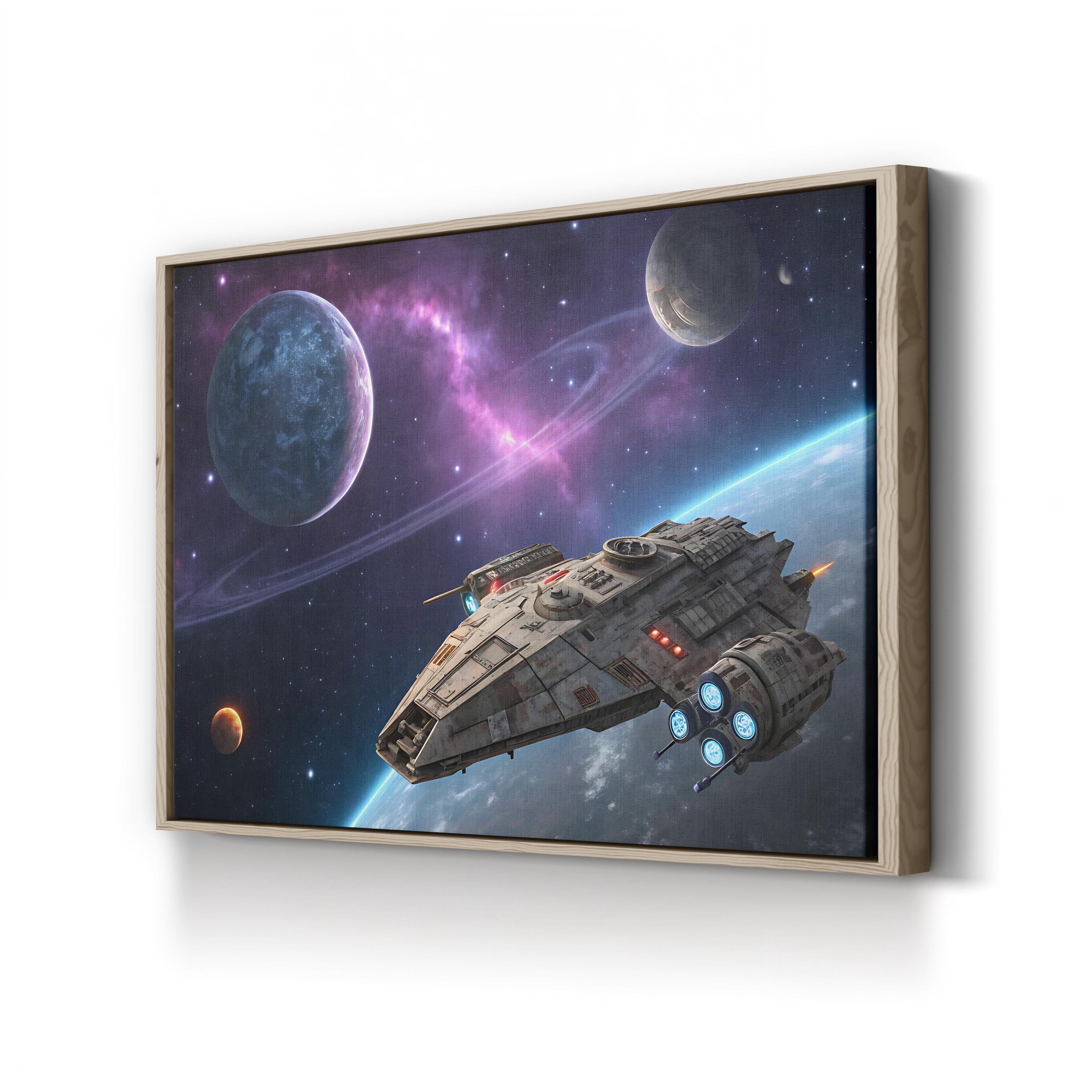 Full Speed Ahead Canvas – Galactic Motivation Wall Art