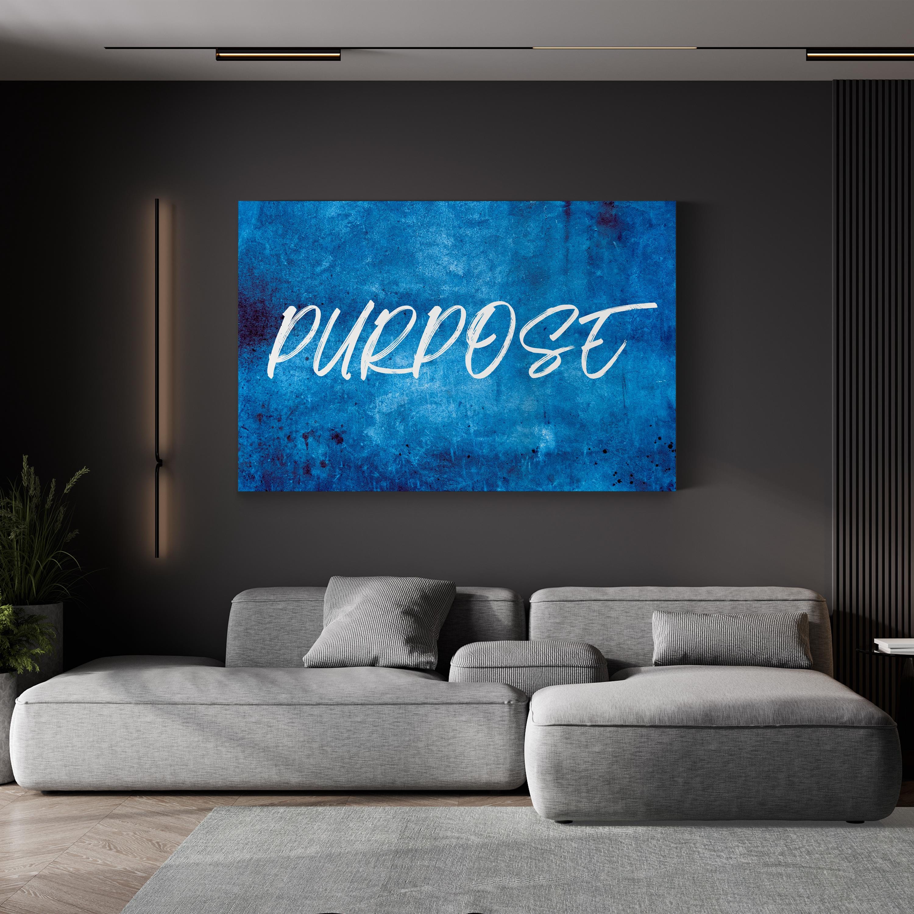 Purpose Quote Motivational Typography Wall Art