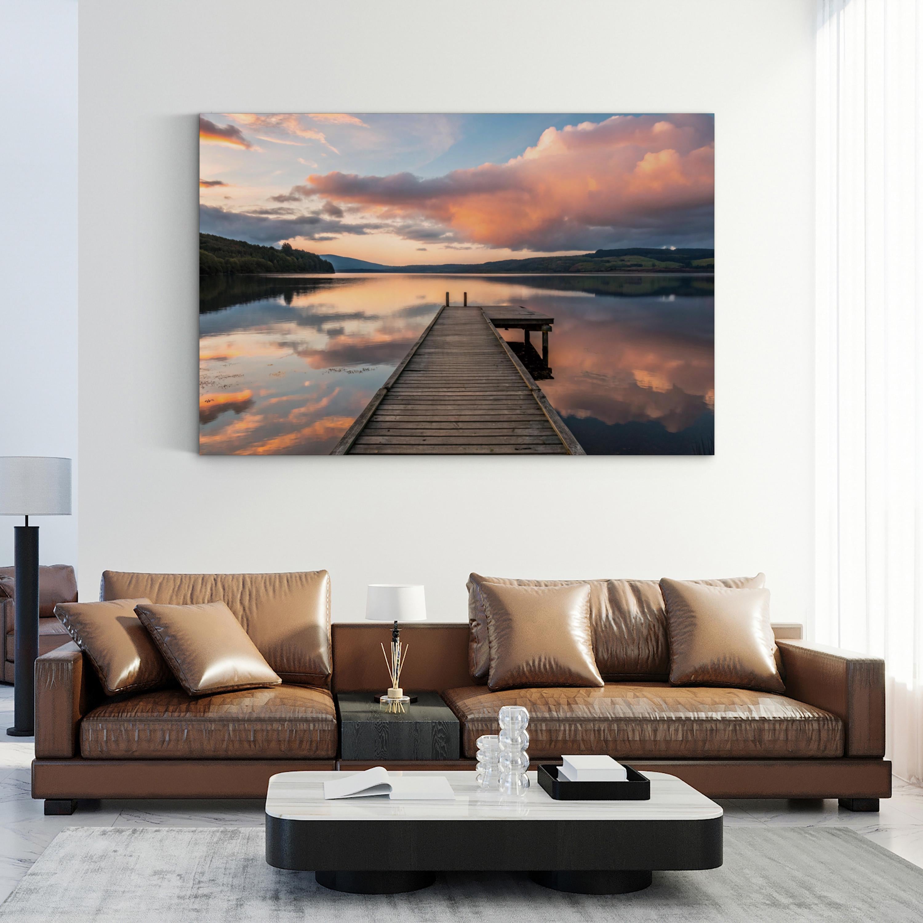 Lake Bled Pier Sunrise, Slovenia: Coastal Landscape Photography