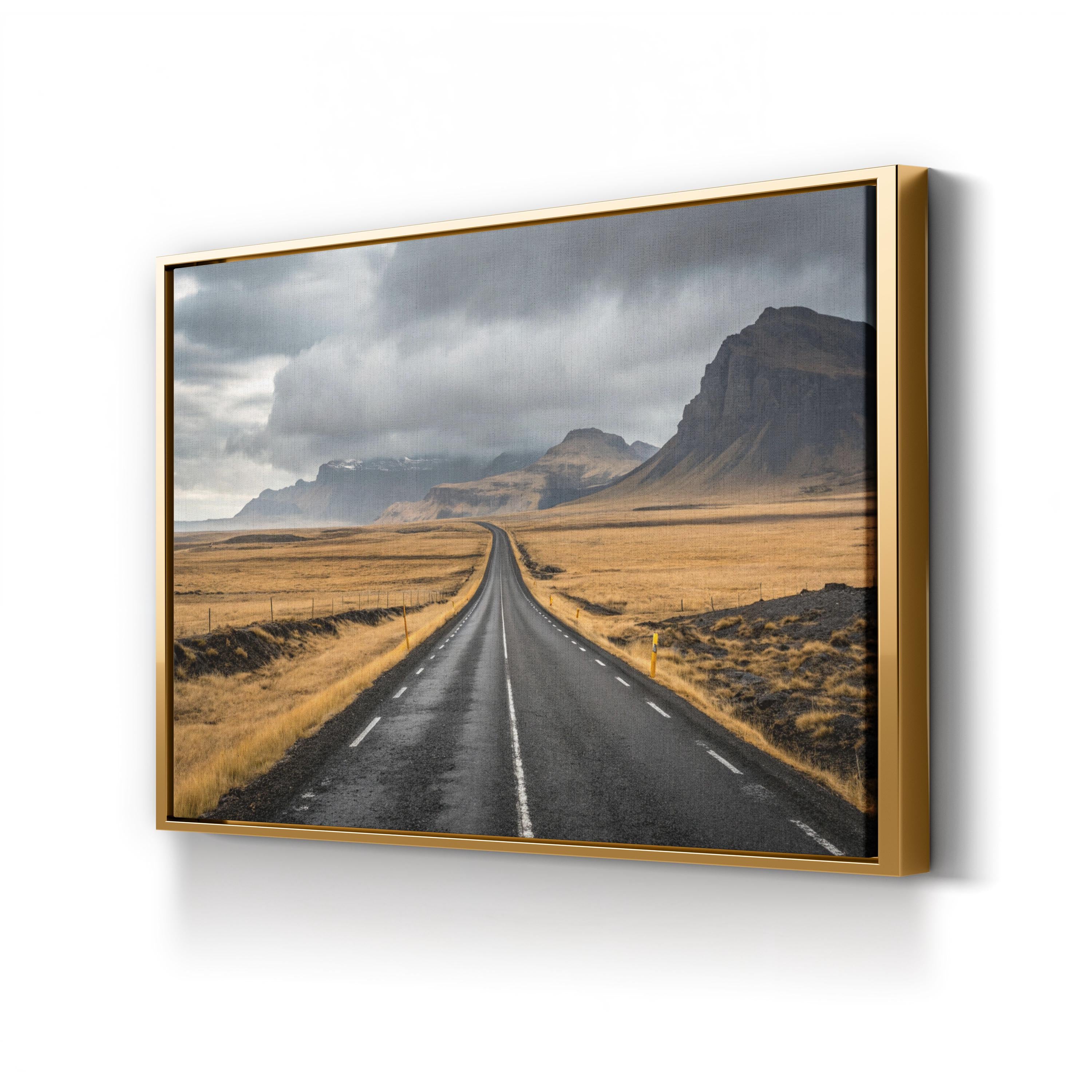 Icelandic Road Trip – Vintage Photography Wall Art | Nordic Landscape Canvas Print