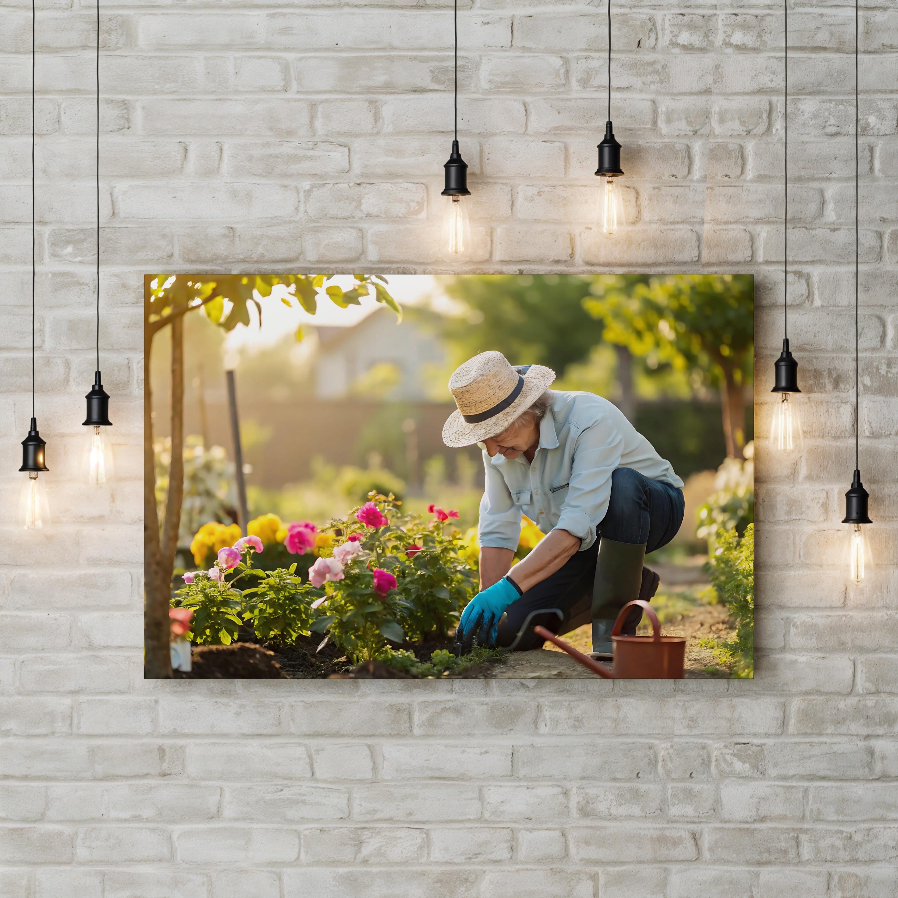 Floral Garden – Vintage Photography Wall Art | Tranquil Blossoms Canvas Print