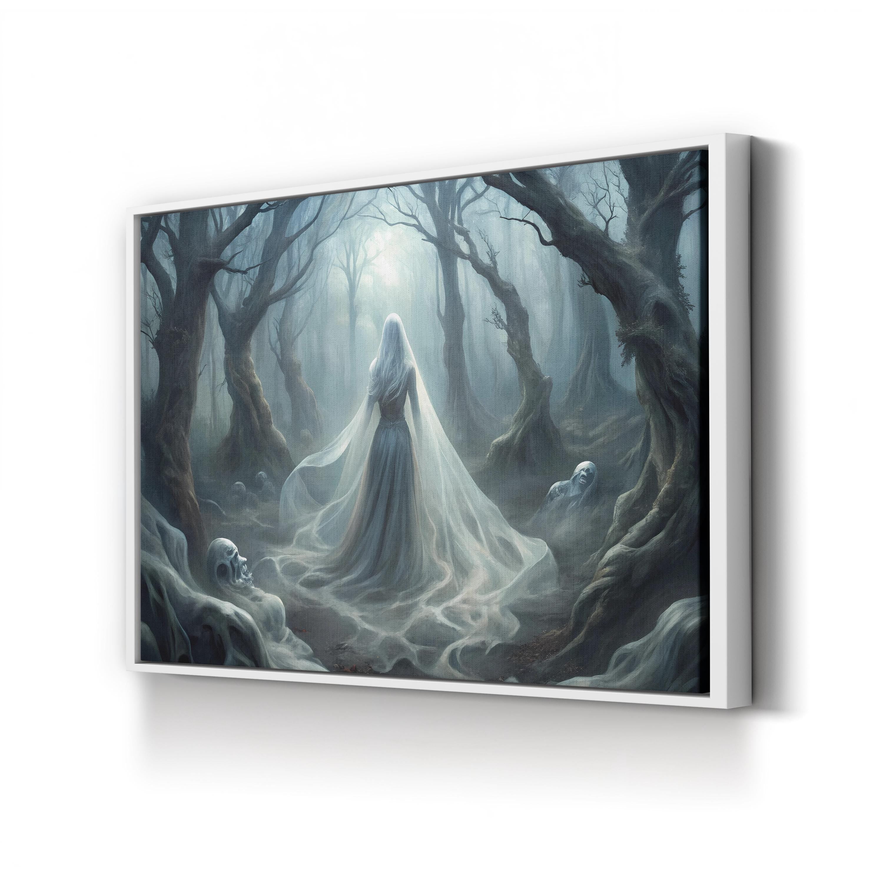 Mystical Forest – Period Illustration Wall Art | Ethereal Woodland Canvas Print