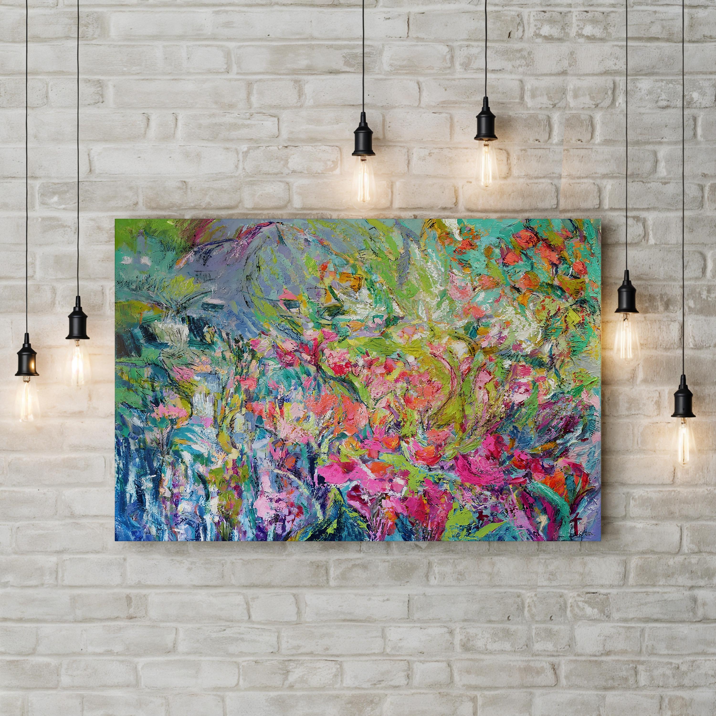 Garden of Light III Wall Art by Dorothy Fagan: Contemporary Botanical Canvas Print