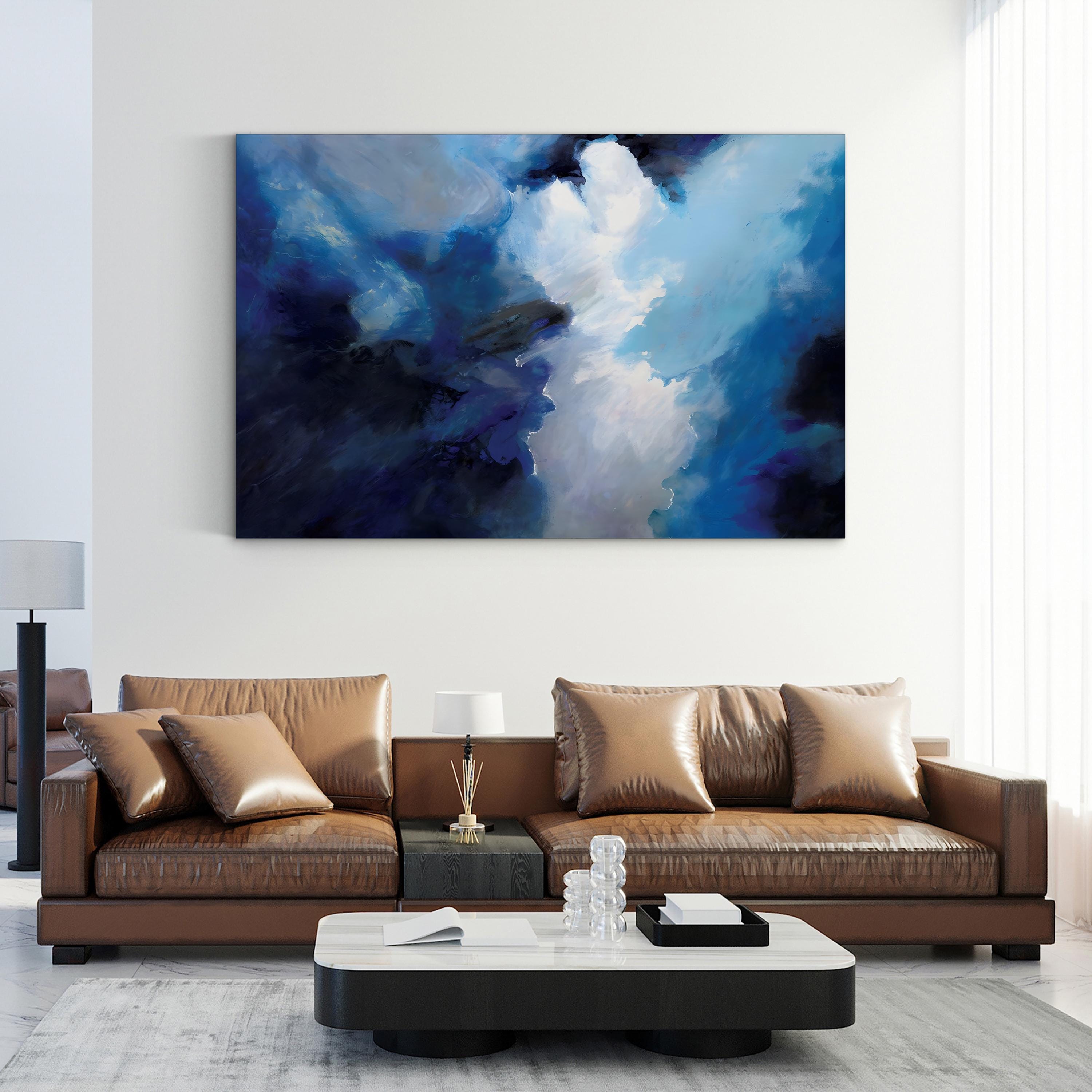 Gathering Storm Clouds Wall Art – Abstract Atmosphere | Contemporary Cloudscape Canvas Print