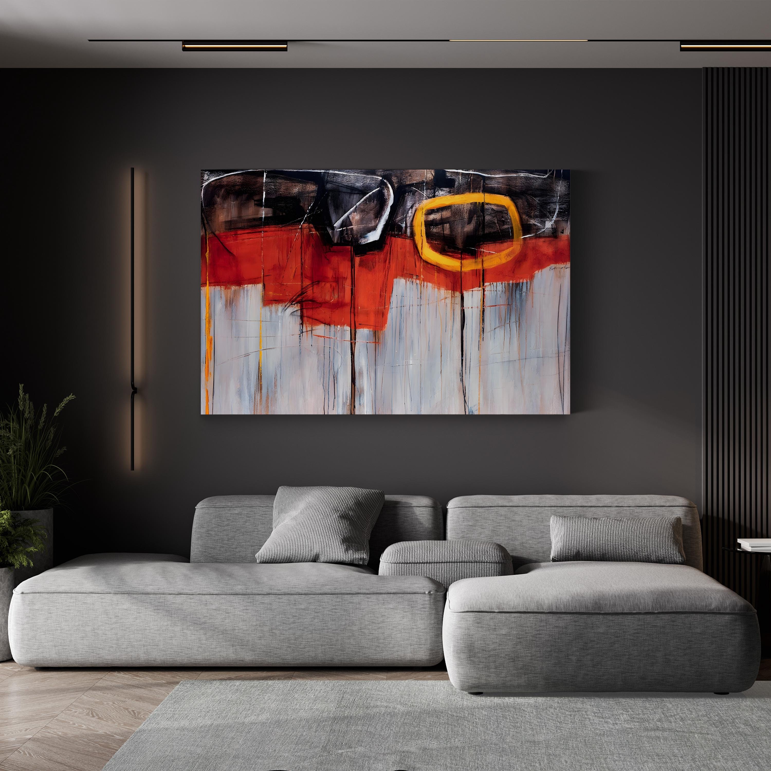 Golden Rule Wall Art | Contemporary Abstract Canvas by Sydney Edmunds