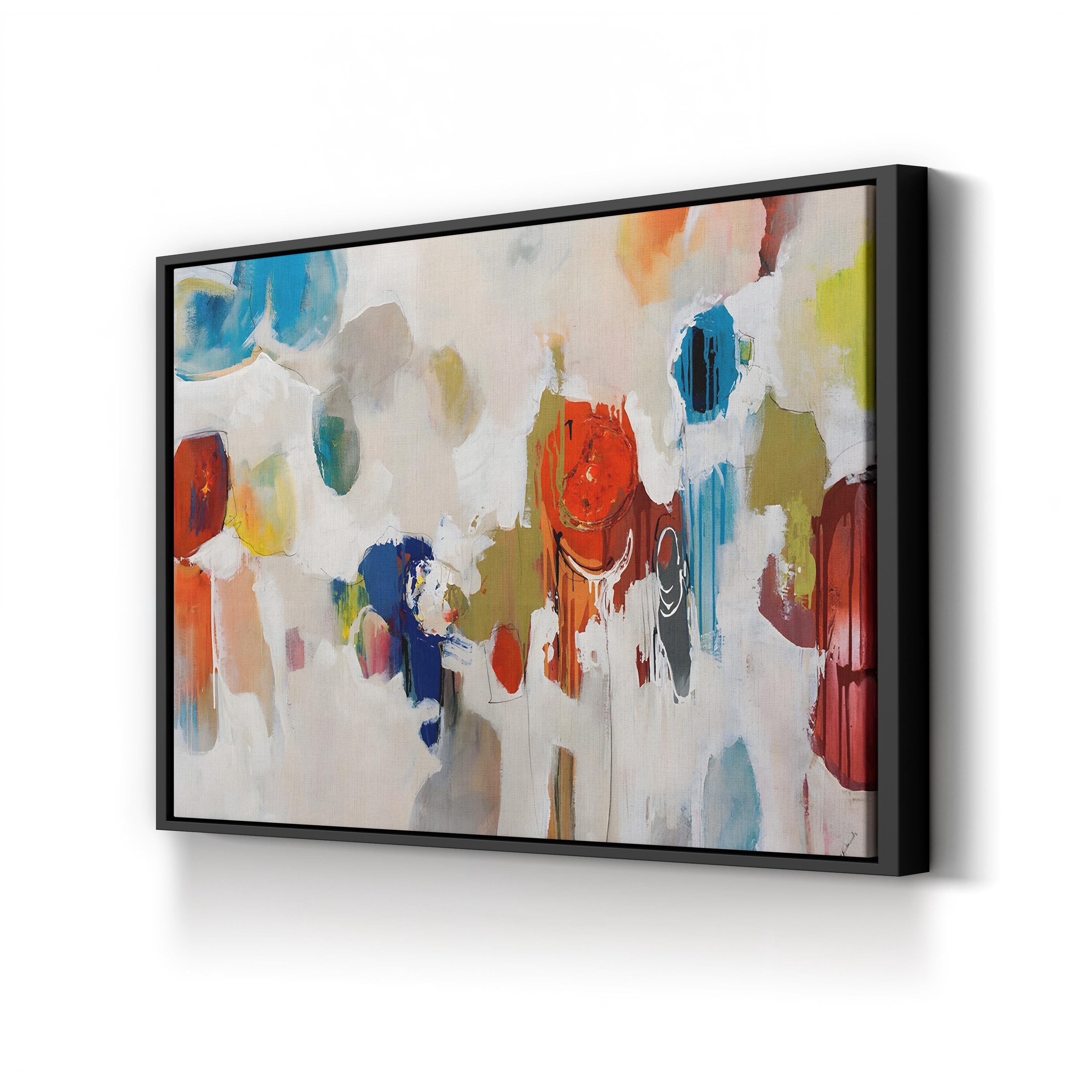Gum Drop – Framed Contemporary Abstract Canvas Art by Sydney Edmunds