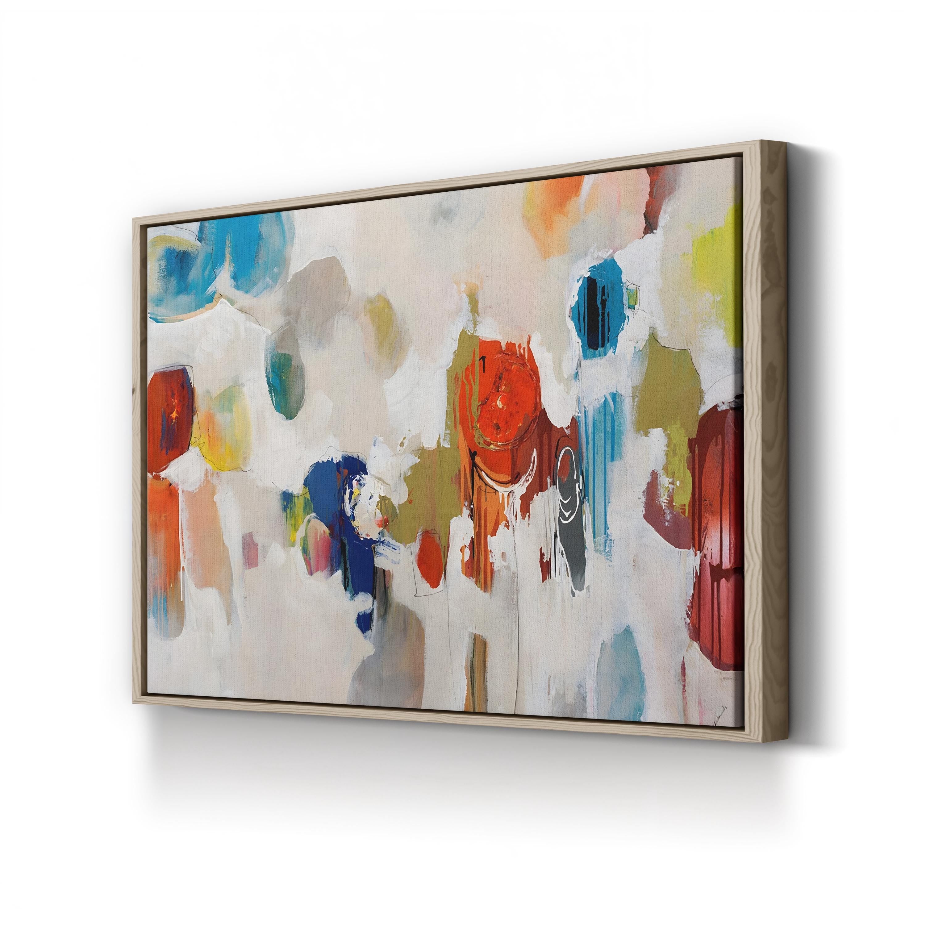 Gum Drop – Framed Contemporary Abstract Canvas Art by Sydney Edmunds