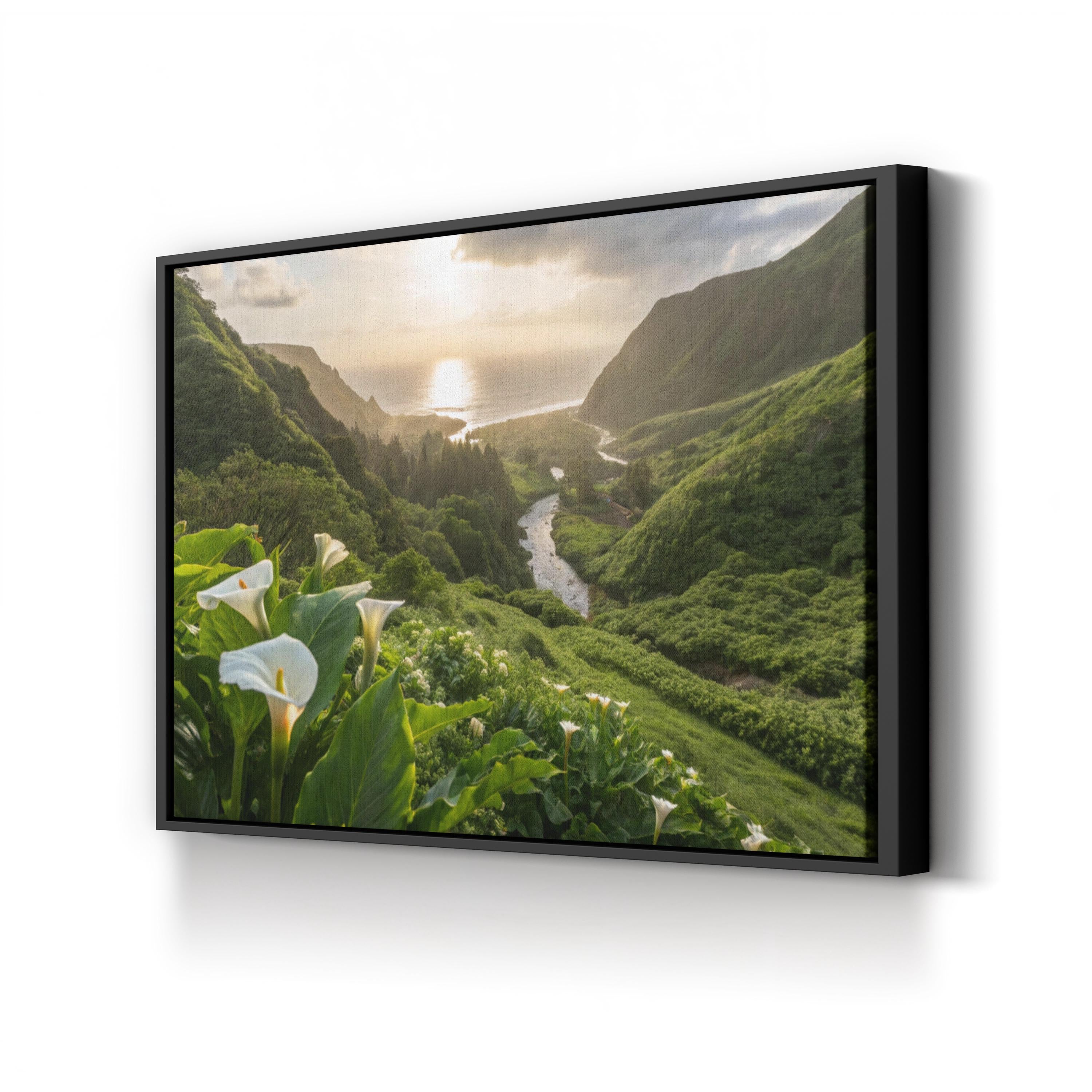 Calla Lily Valley – Vintage Photography Wall Art | Carmel Floral Landscape Canvas Print